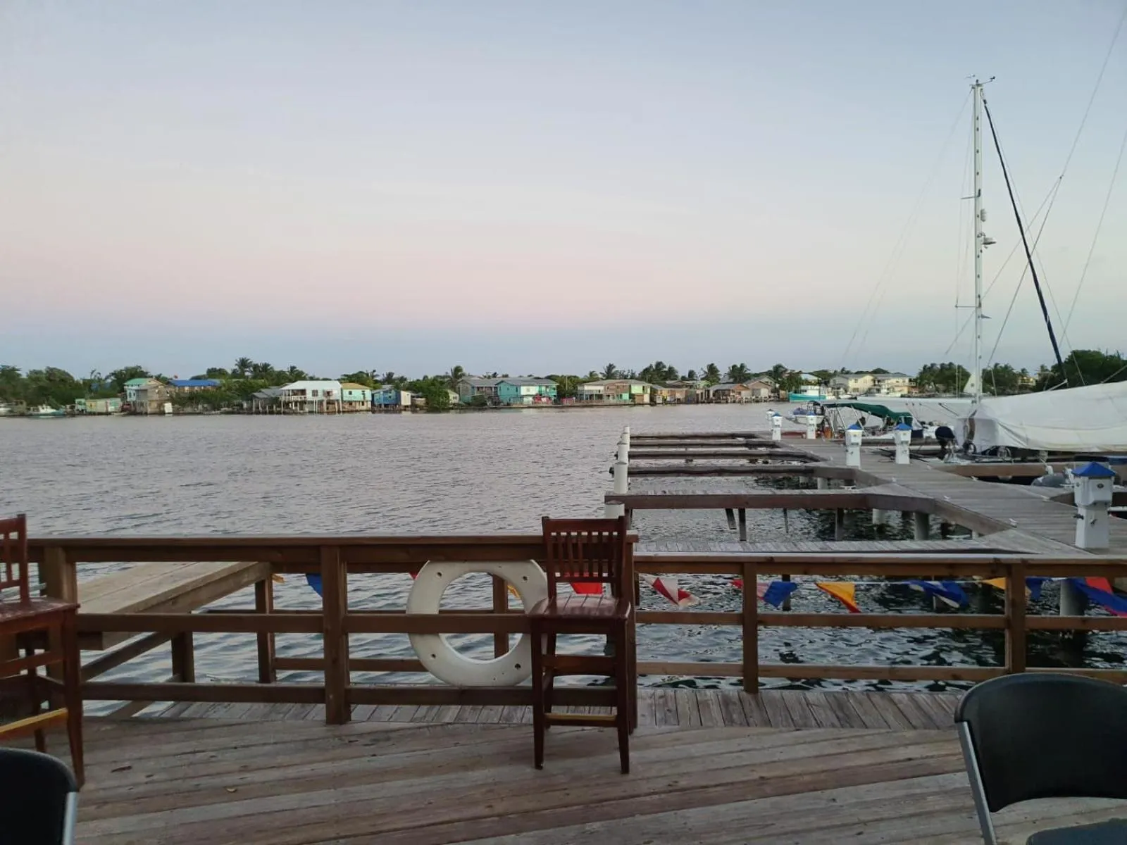 Patio in Hotel and Dive Center Roatan Yacht Club
