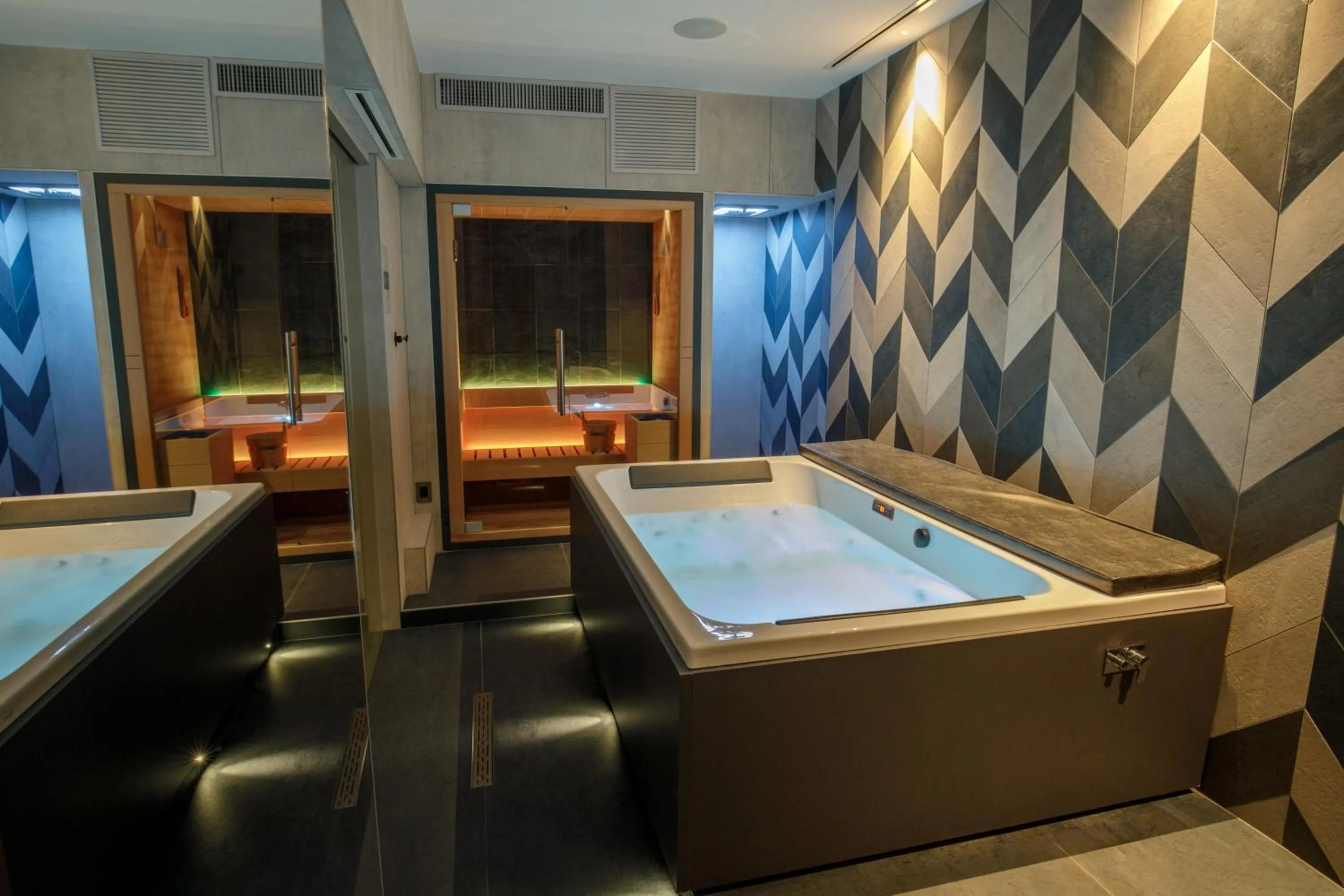 Sauna in Trilussa Palace Hotel Congress & Spa