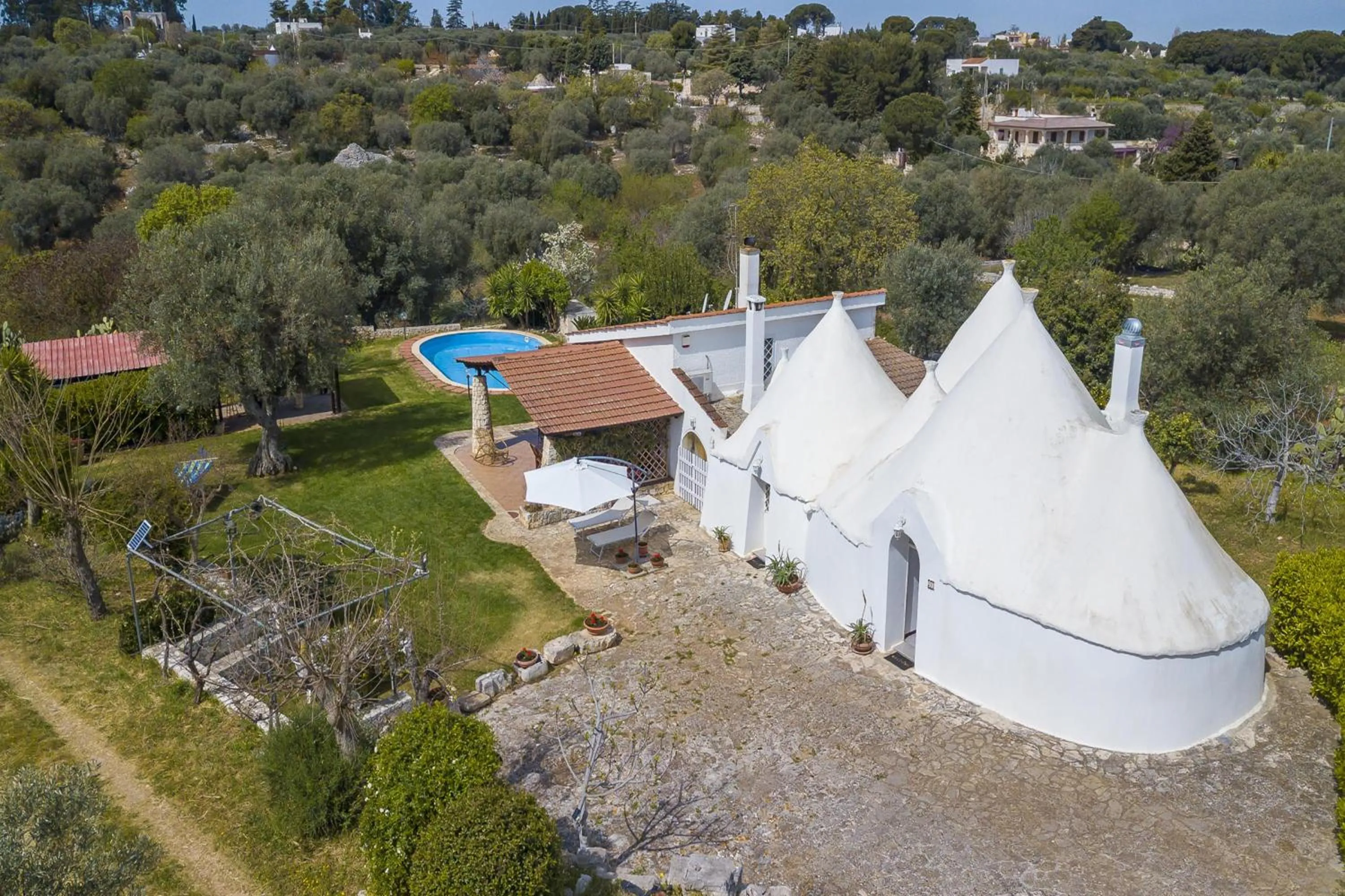 Property building in La Casa Sulla Roccia Trulli Pool - Happy Rentals