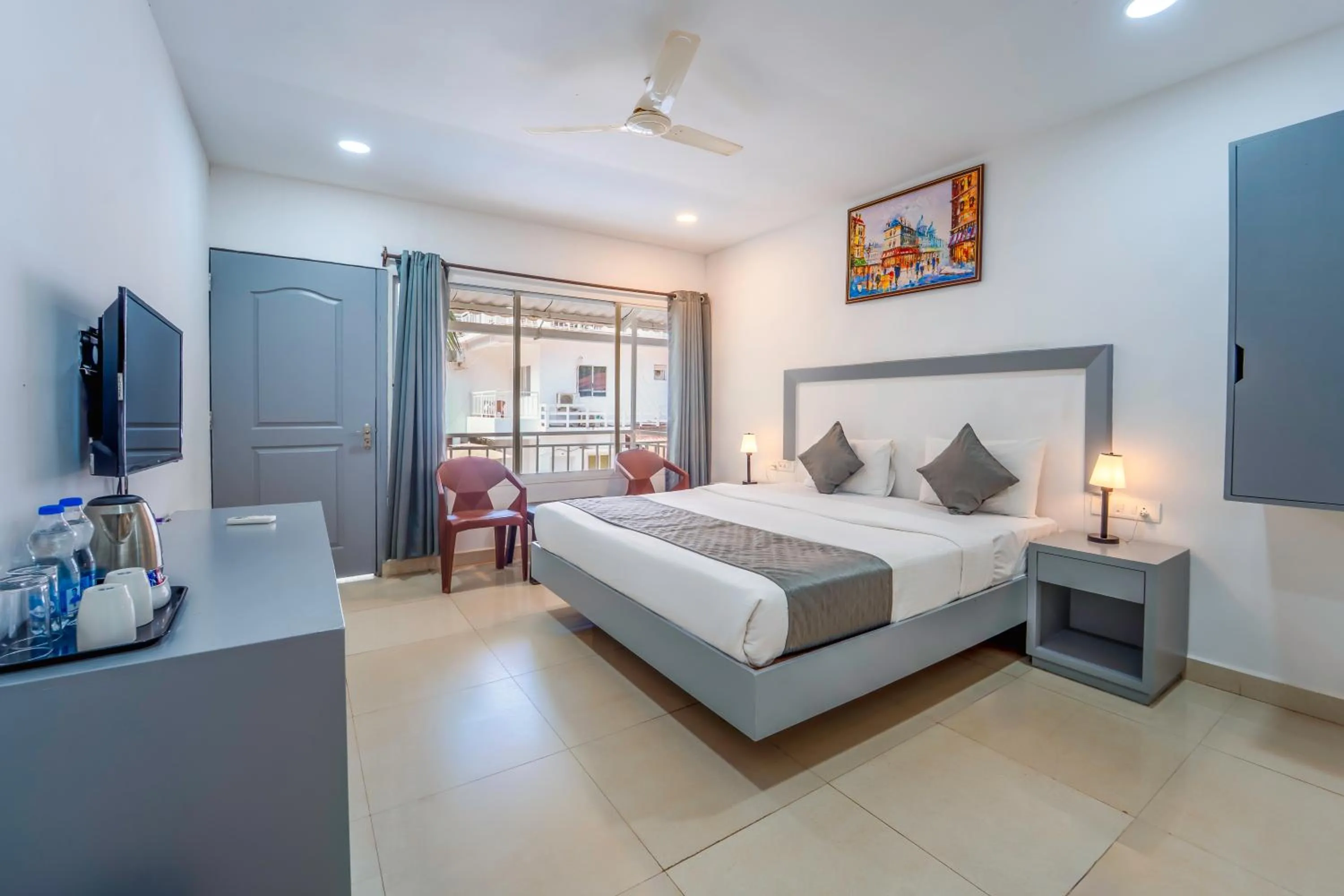 Double Room with Garden View in Beach Walk Resort Walk In Morjim Beach Goa