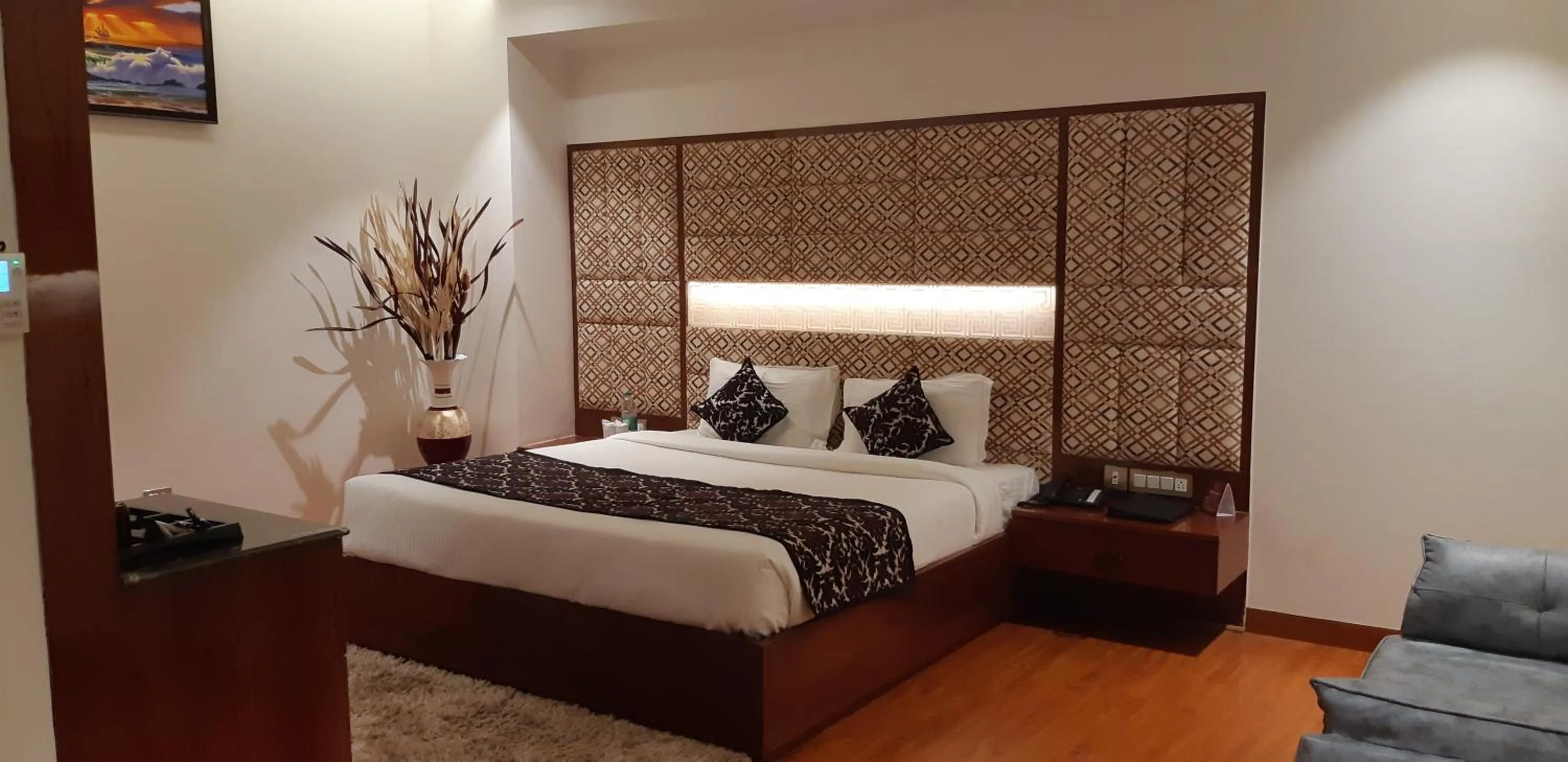 Bed in Grand Geet Hotels