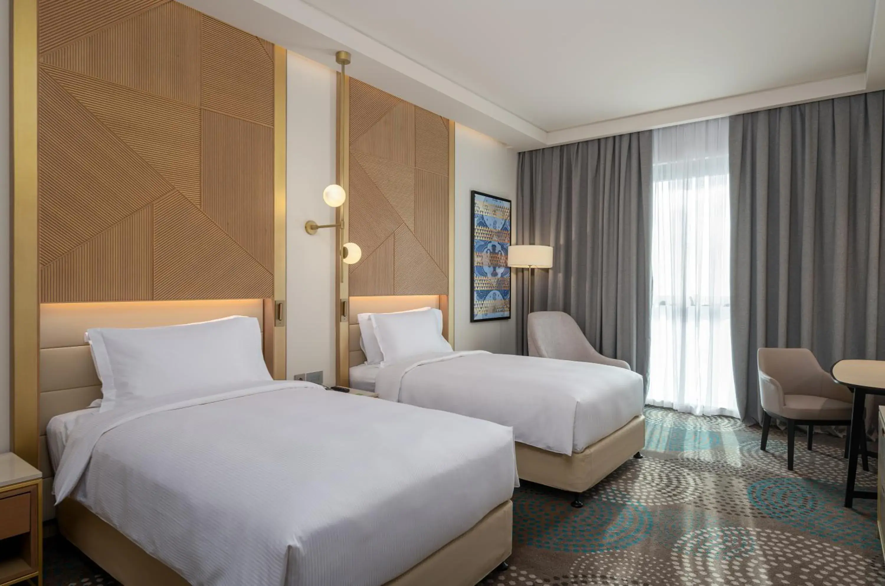 Twin Bed with Lounge Access“Access to exclusive services and benefits in the Lobby Lounge” in Slemani Rotana Twin Bed with Lounge Access“Access to exclusive services and benefits in the Lobby Lounge” in Slemani Rotana