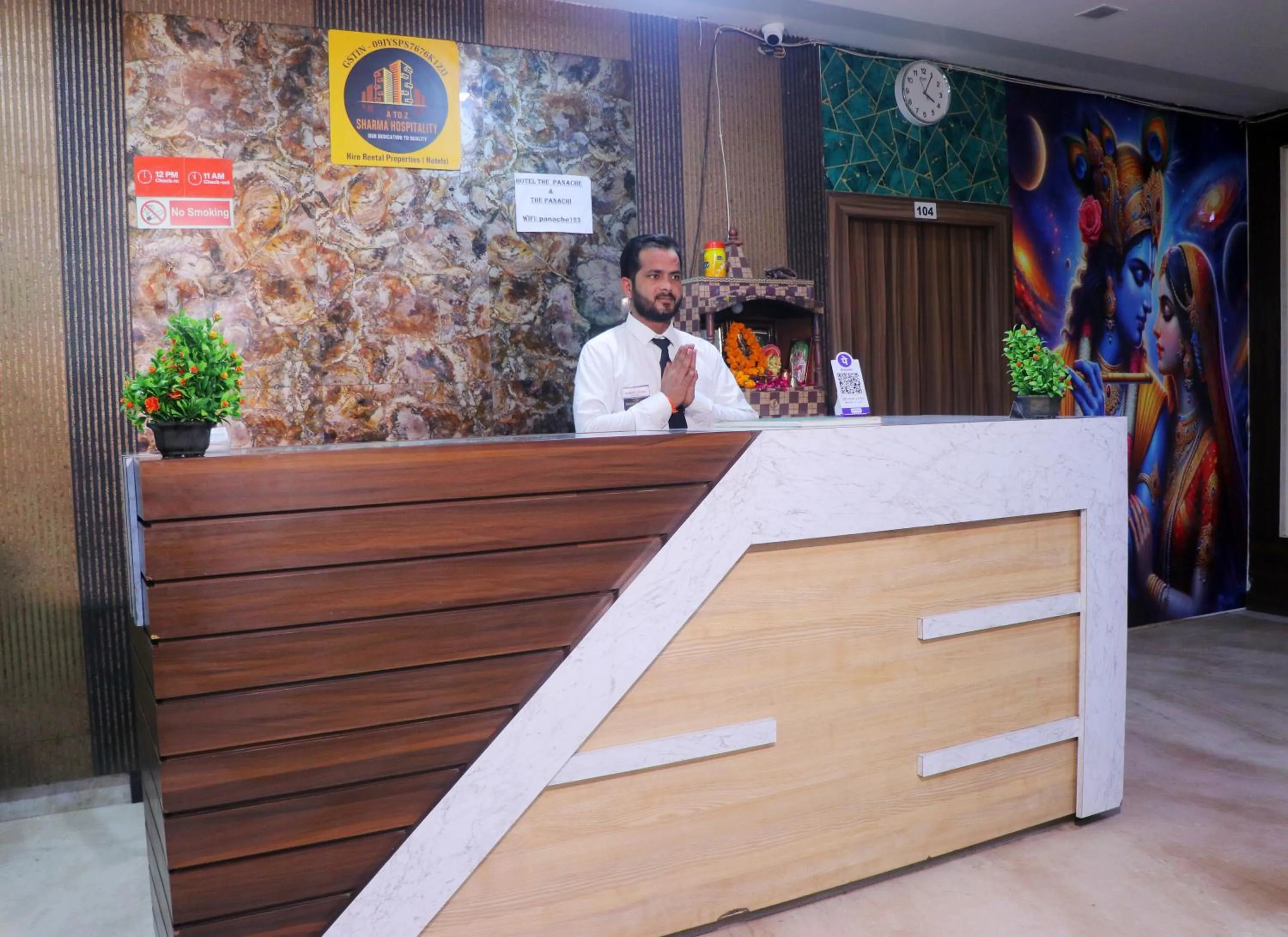 Lobby or reception in Hotel Panache 500 Mtrs From Shri Krishna Janma bhumi Teample