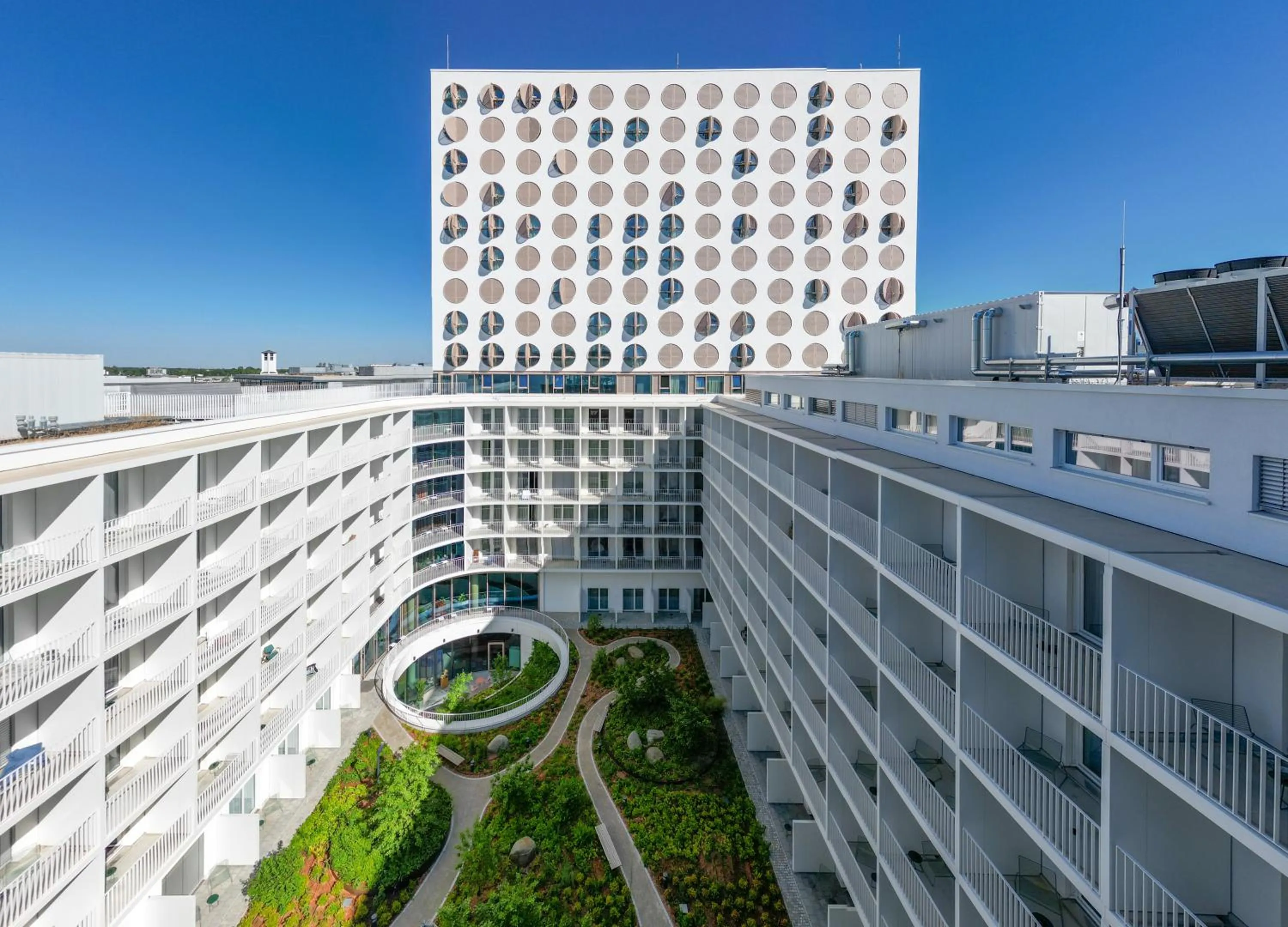 Inner courtyard view in Revo Munich
