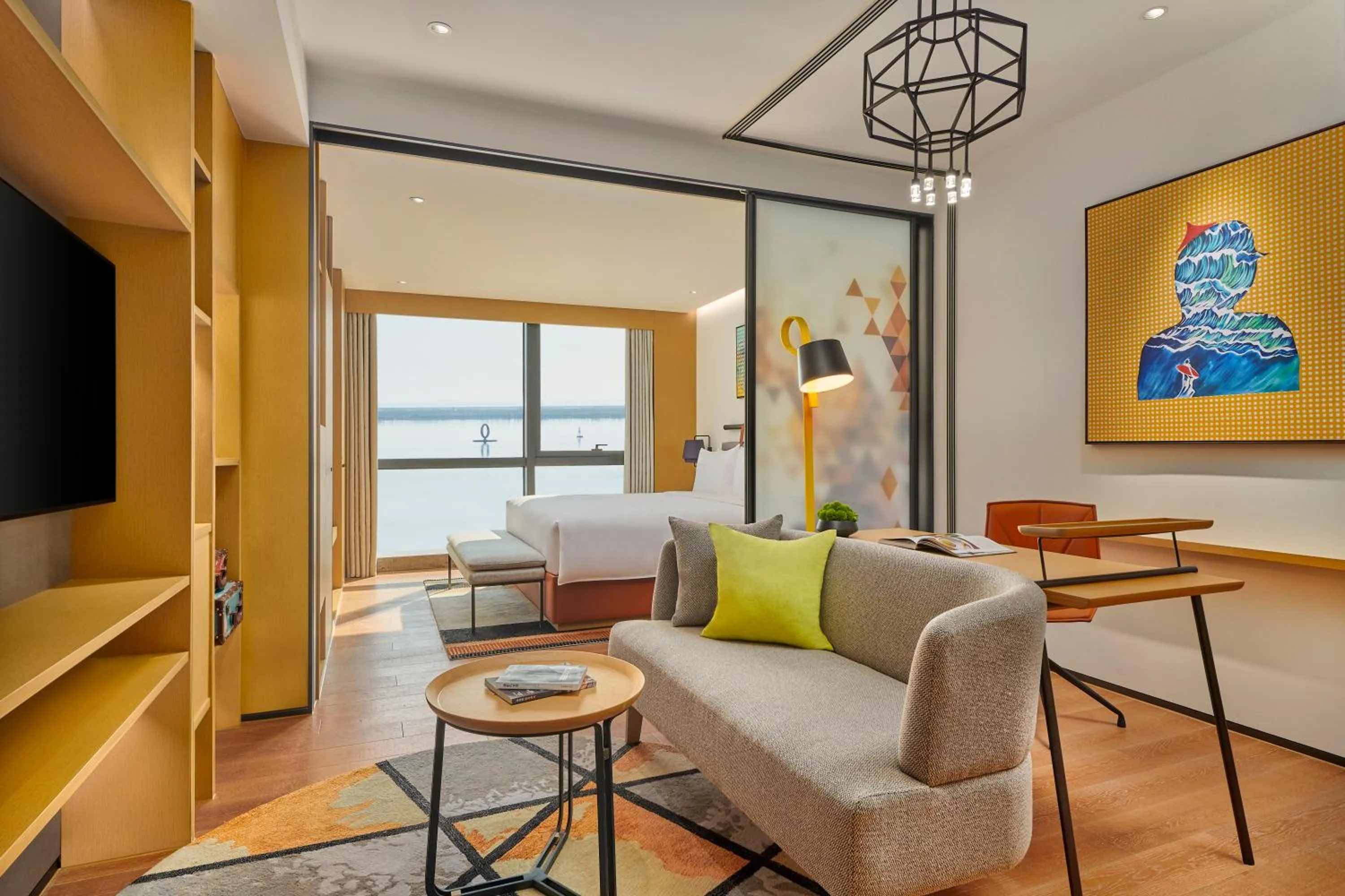 Seating area in Artyzen Habitat Lingang Shanghai