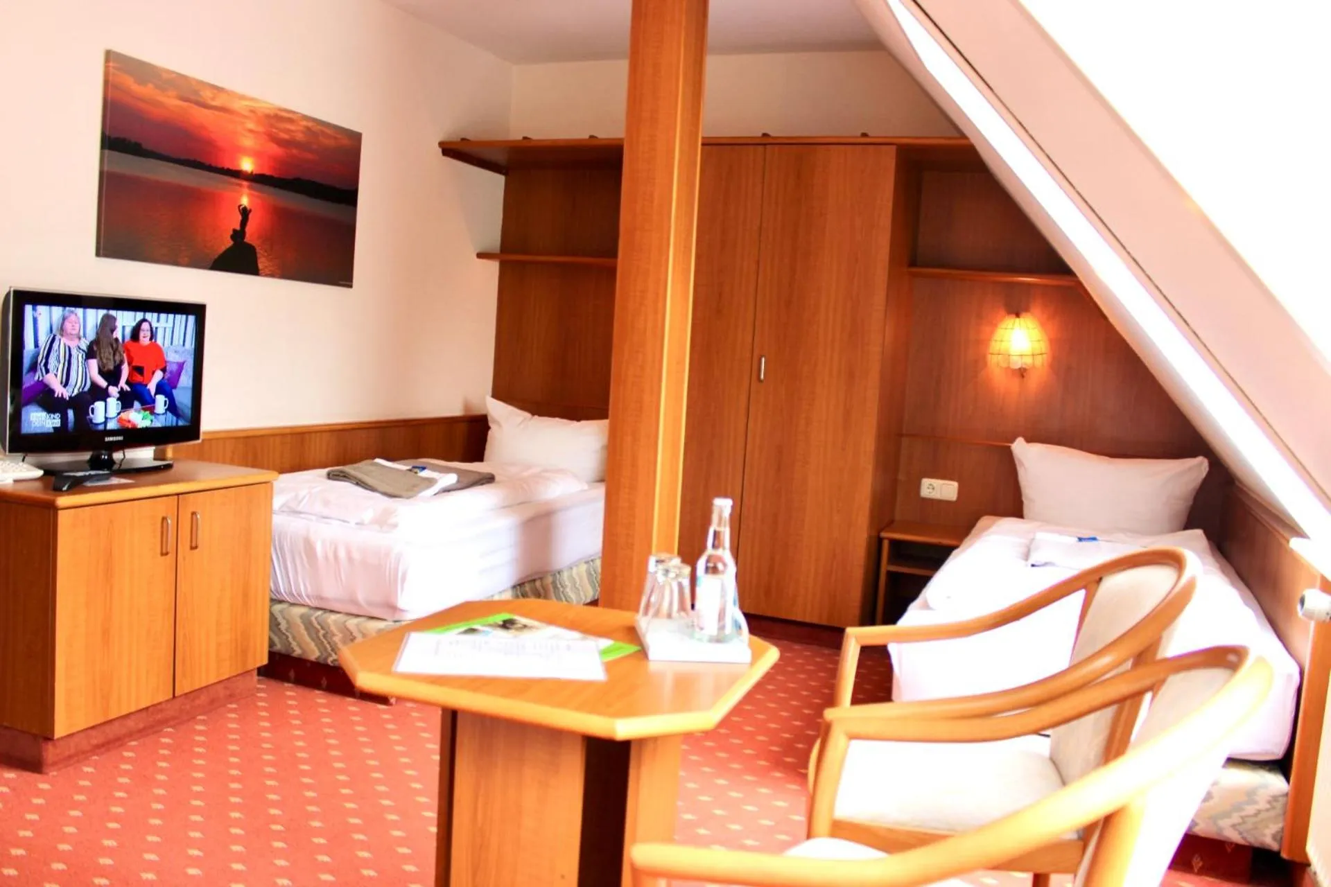 Photo of the whole room, Bed in Hotel Seerose Bad Malente