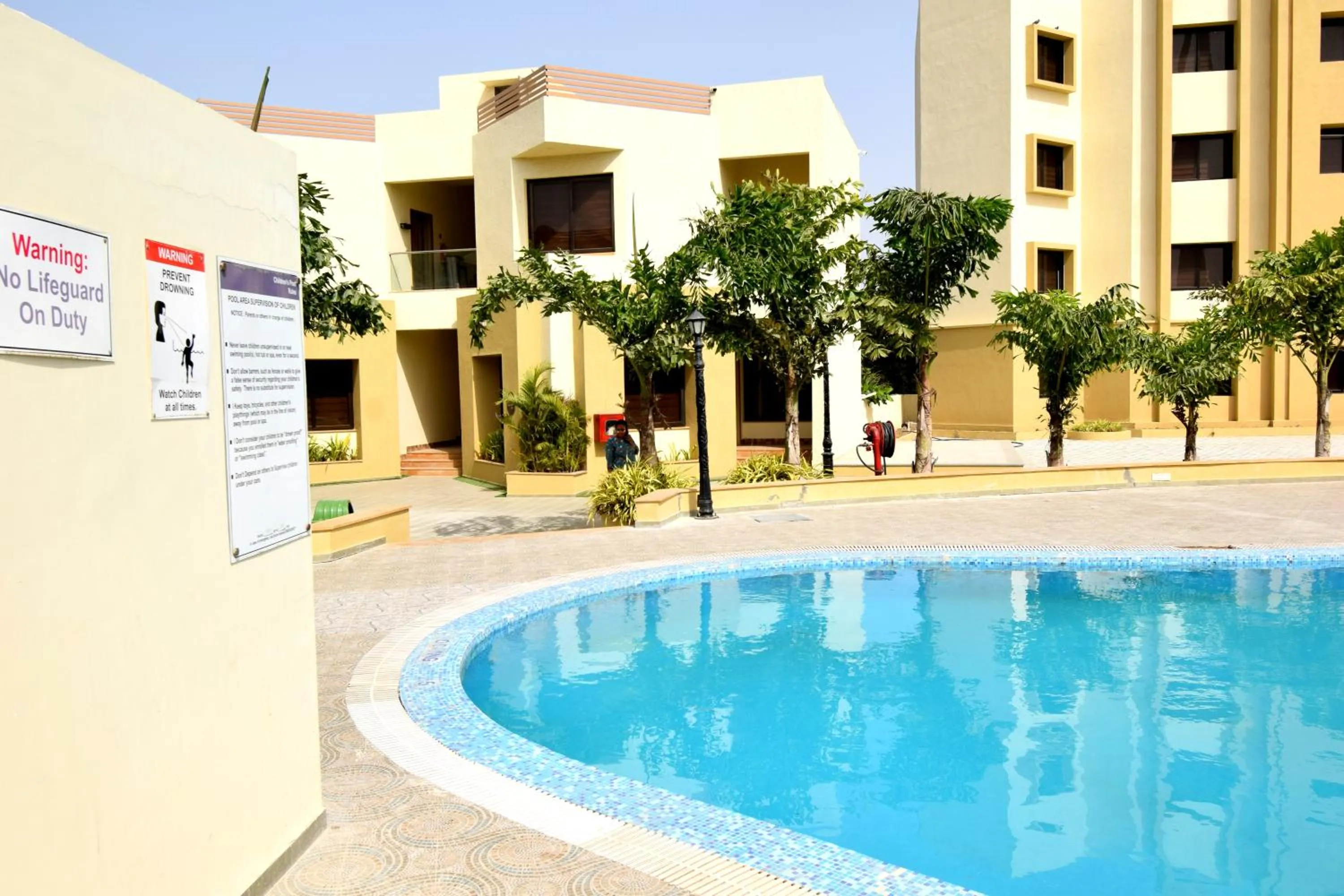 Swimming pool in Bapu's Resort, Dwarka