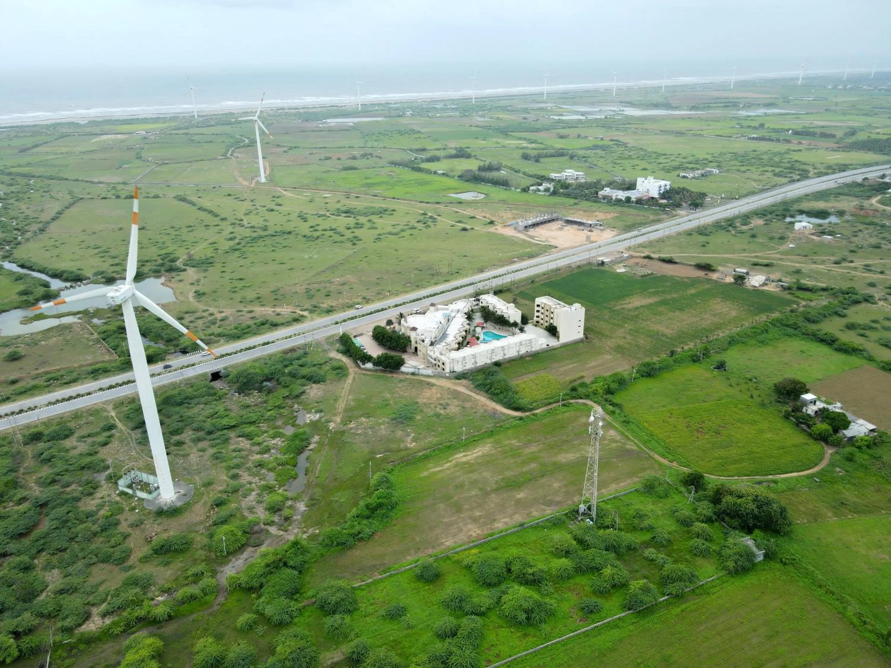 Bird's eye view in Bapu's Resort, Dwarka