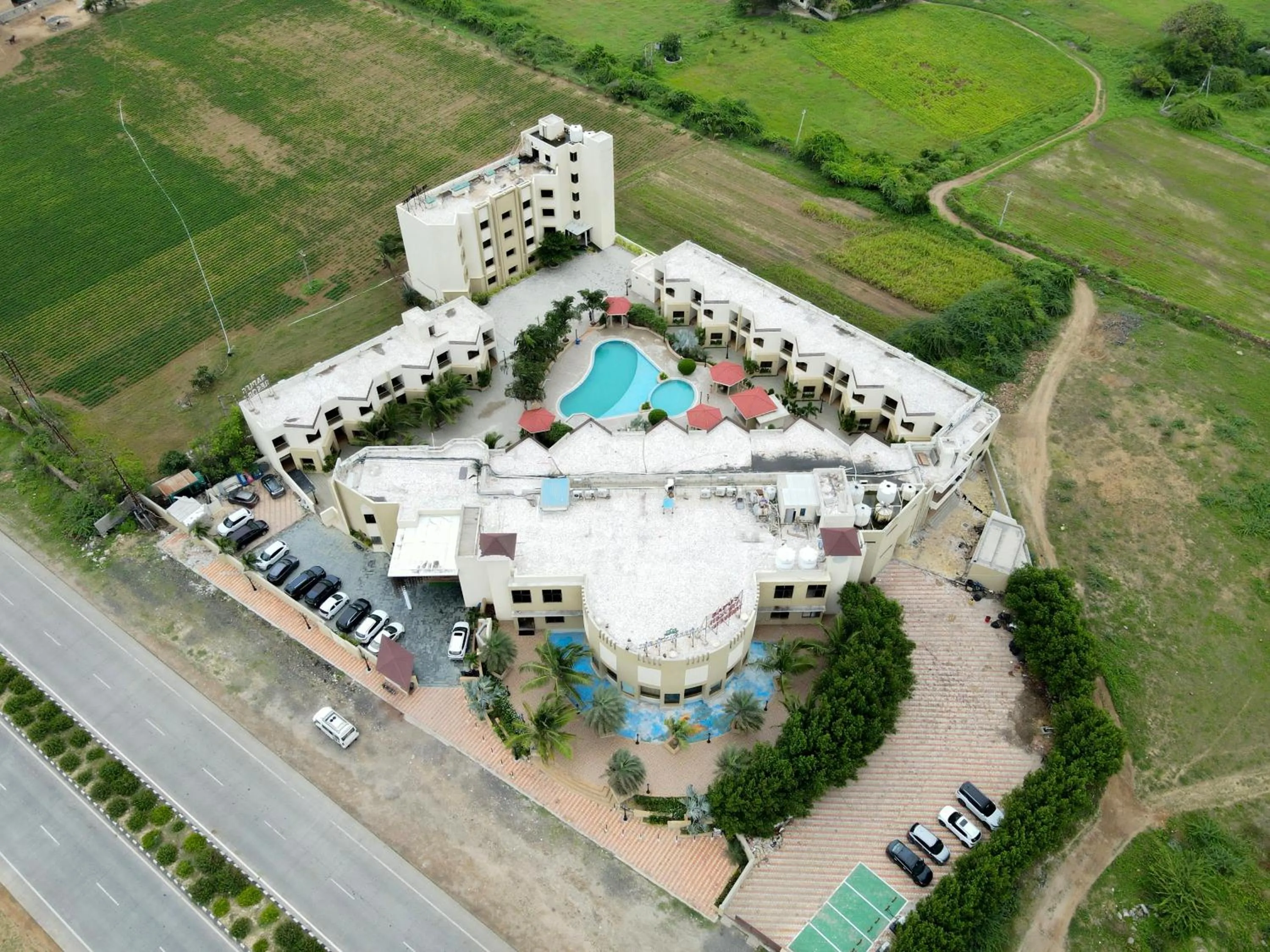 Bird's eye view in Bapu's Resort, Dwarka