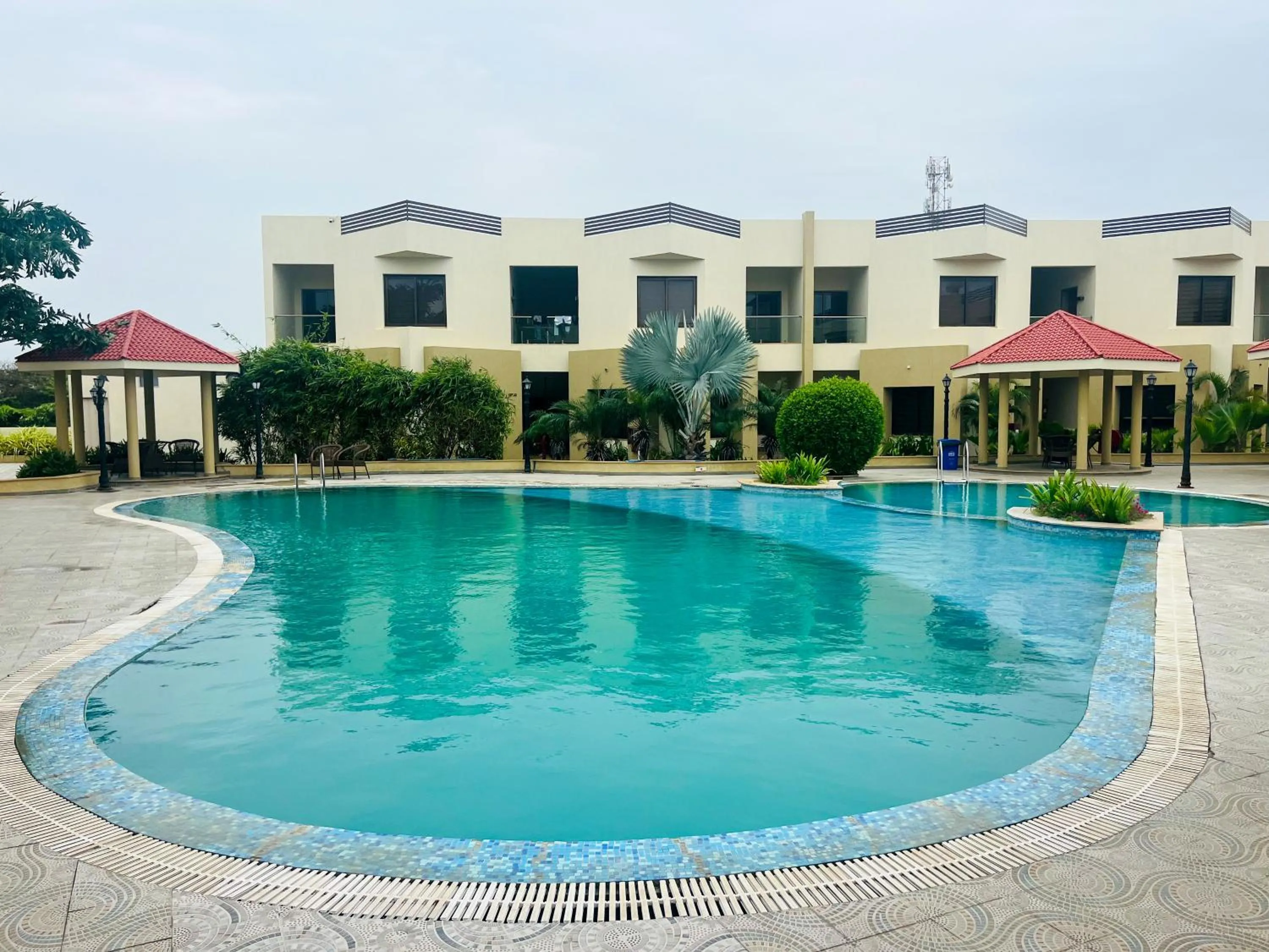 Swimming pool in Bapu's Resort, Dwarka