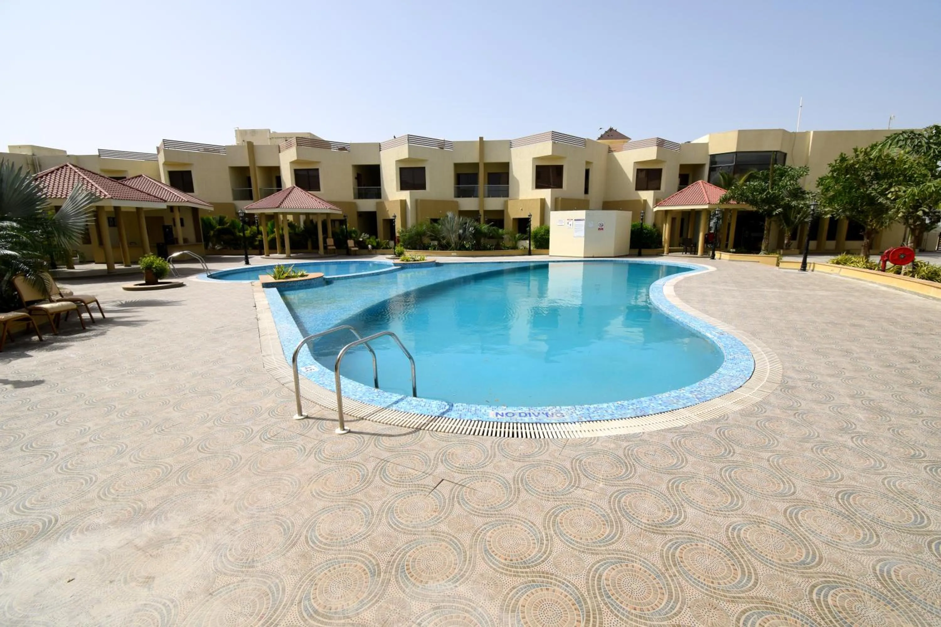 Swimming pool in Bapu's Resort, Dwarka
