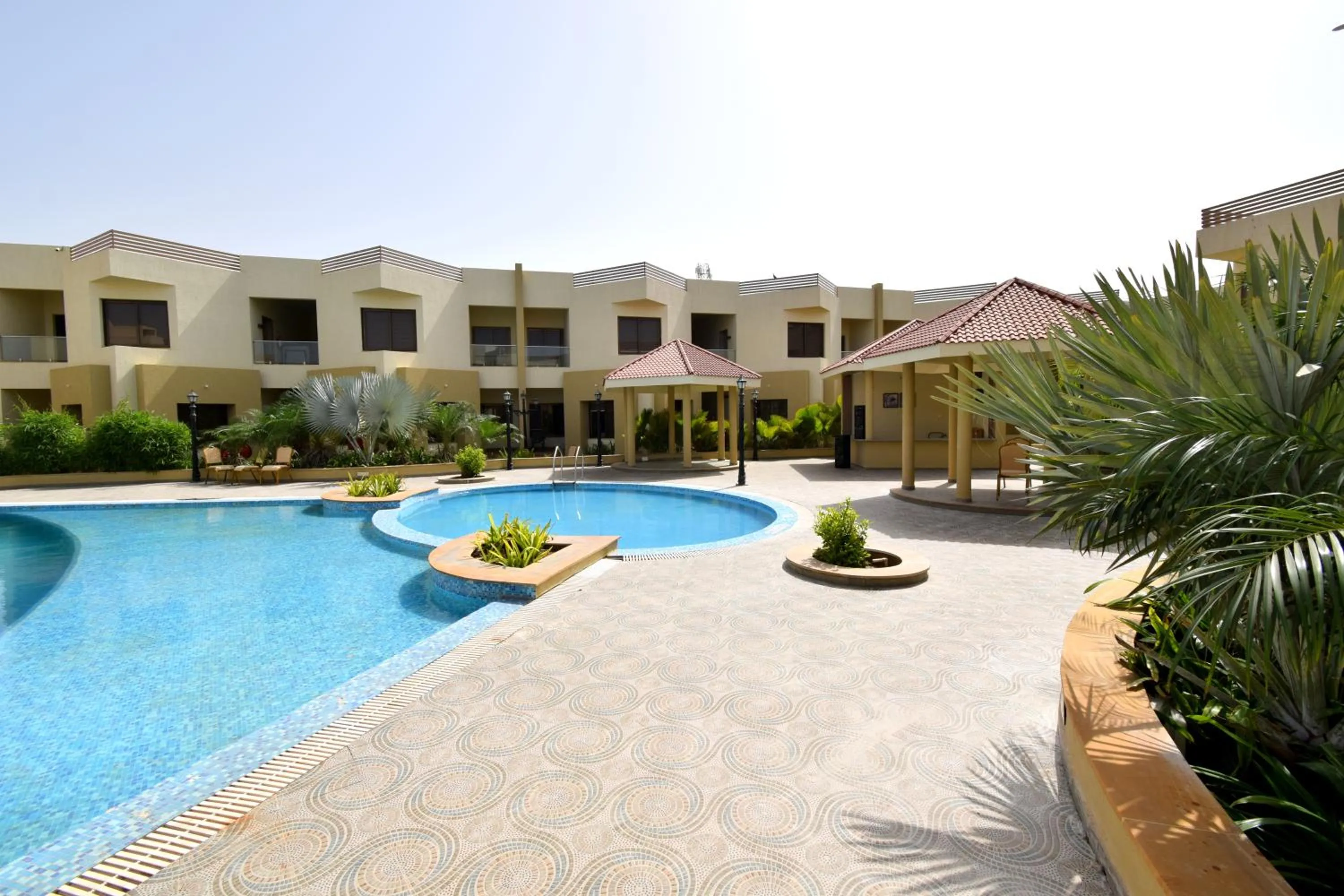 Swimming pool in Bapu's Resort, Dwarka