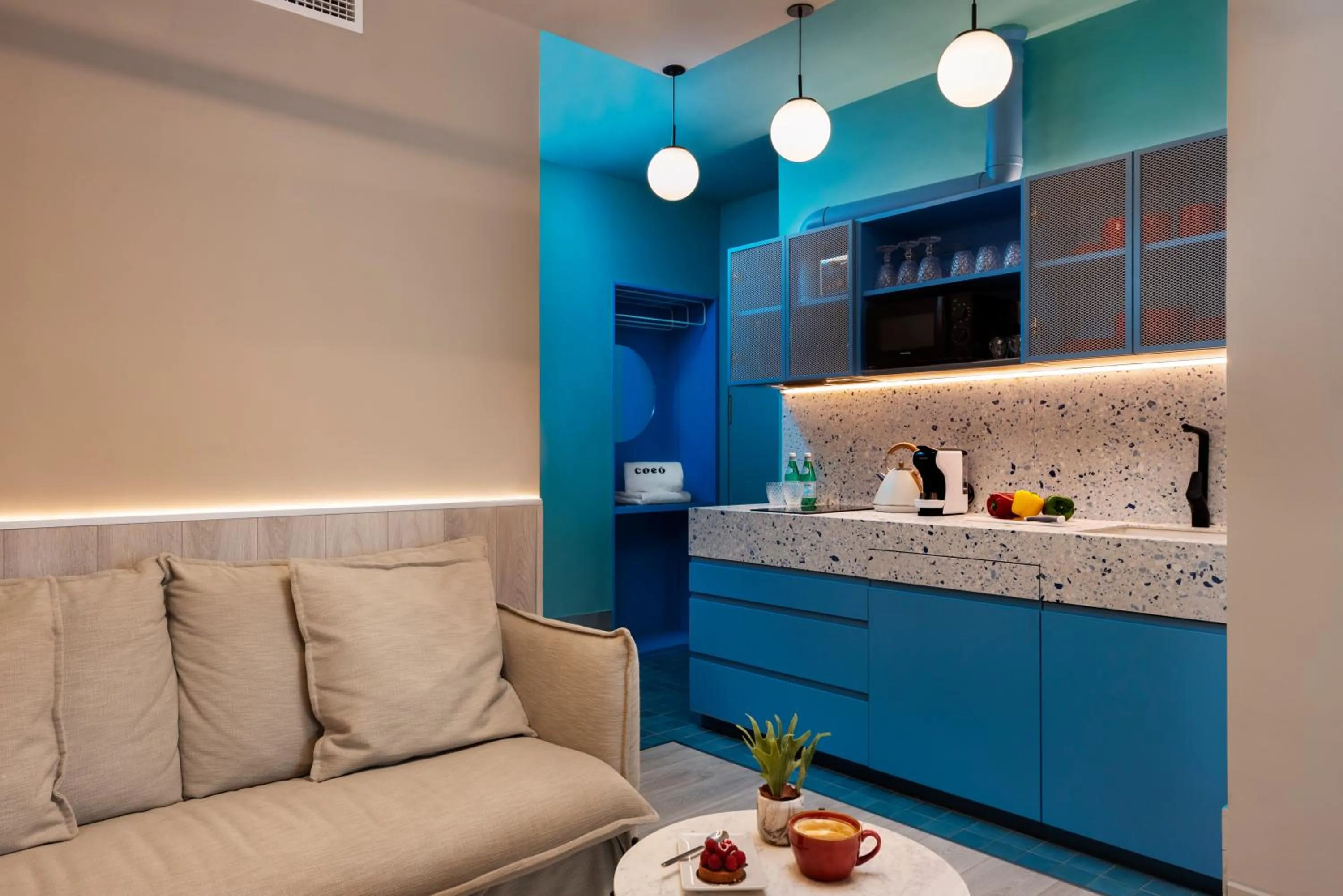 Kitchen or kitchenette in Coeo Peña Design Apartments