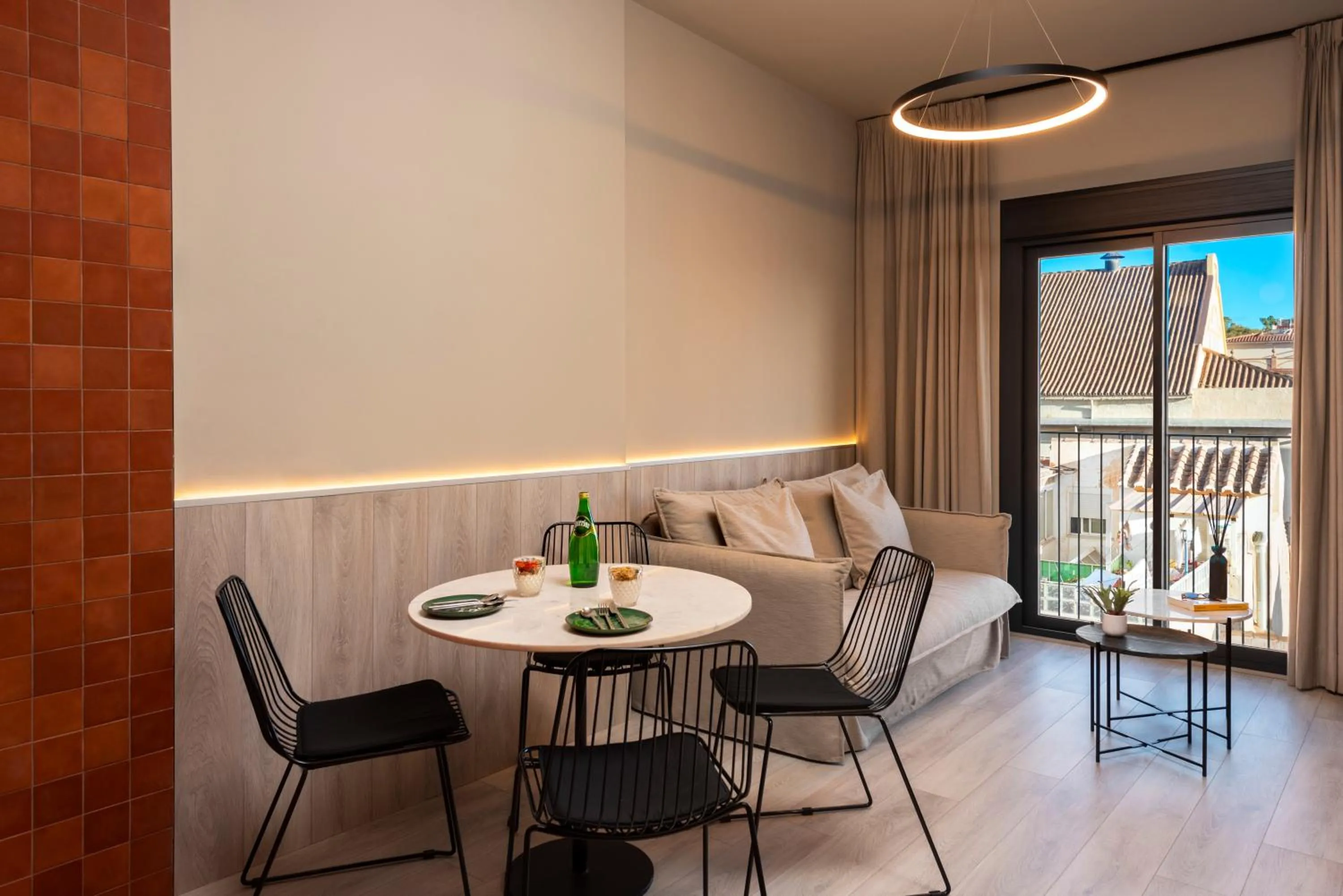 Living room in Coeo Peña Design Apartments