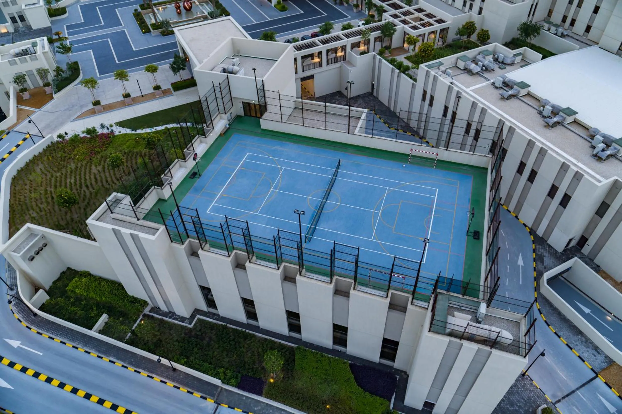 Tennis court in Jumeirah Gulf of Bahrain