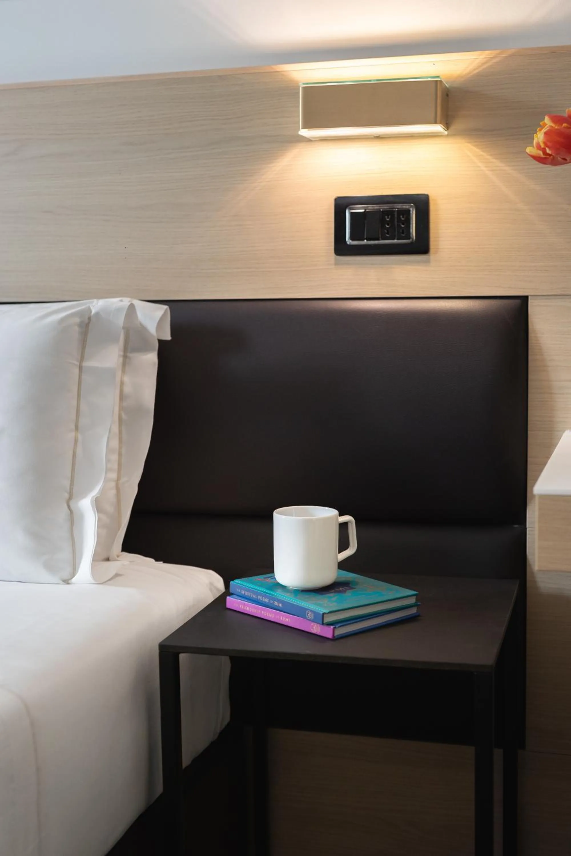 Decorative detail, Bed in Globus Urban Hotel