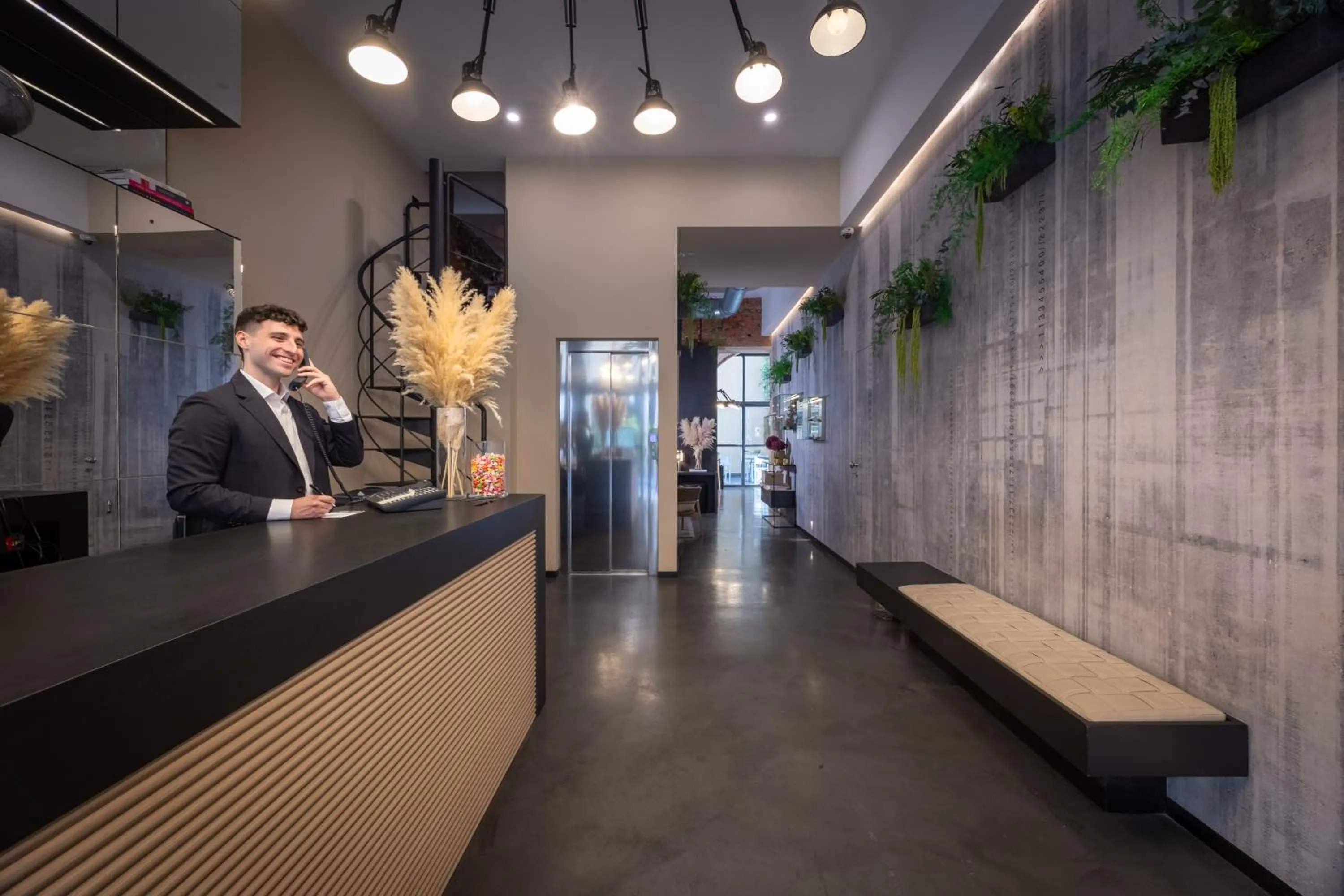 Lobby or reception in Globus Urban Hotel