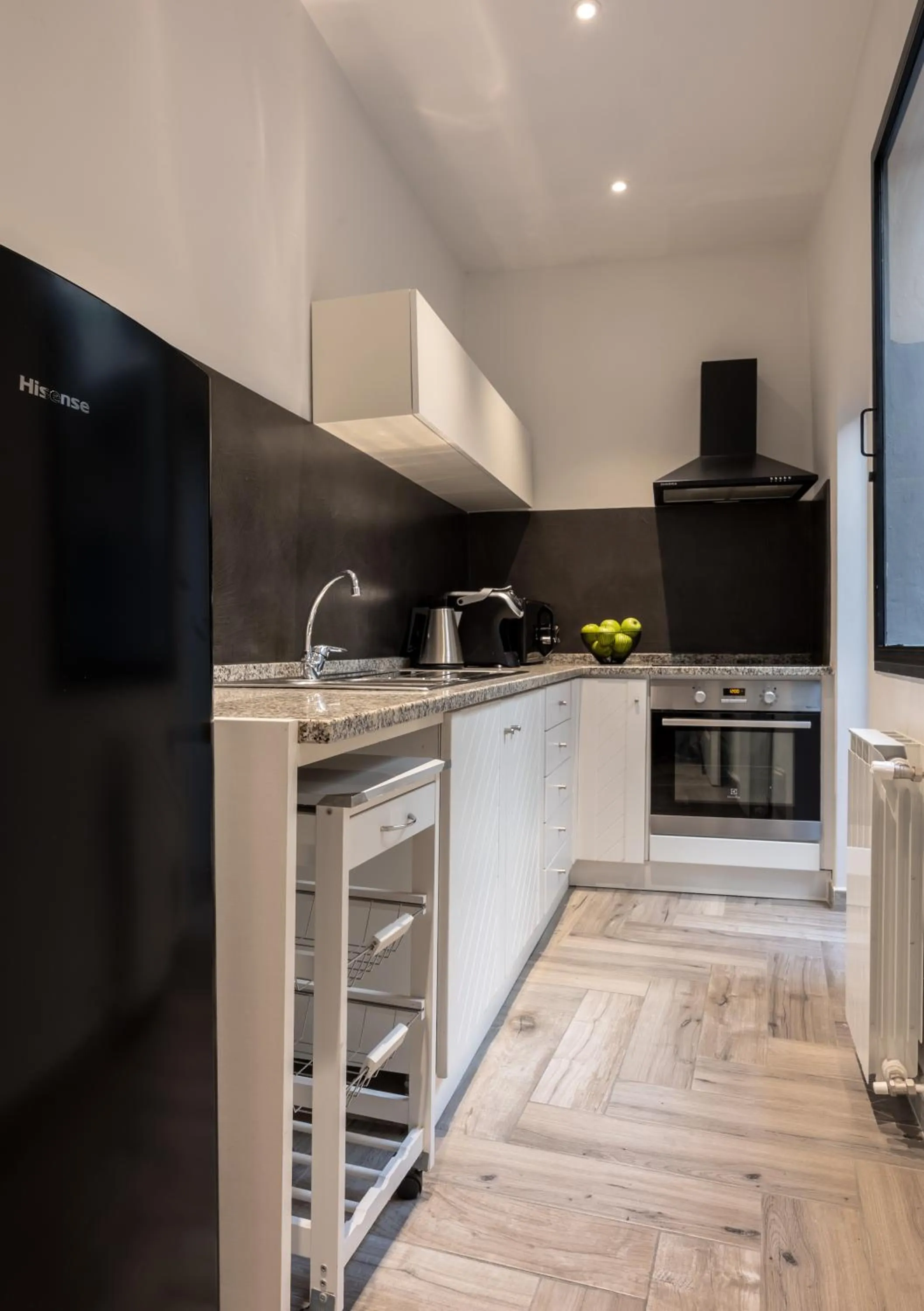 Kitchen or kitchenette in Globus Urban Hotel