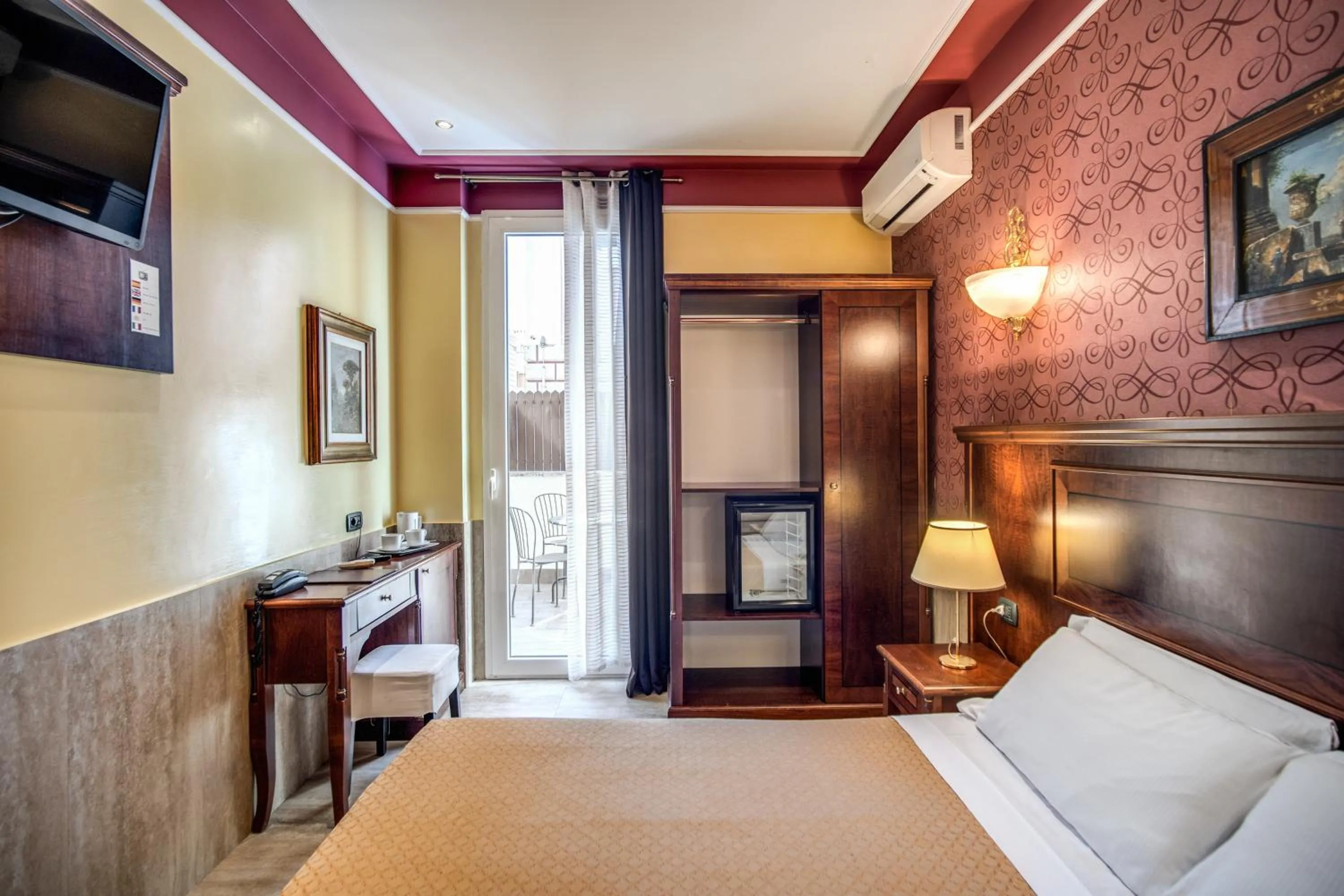 Bed in Hotel Aurelius