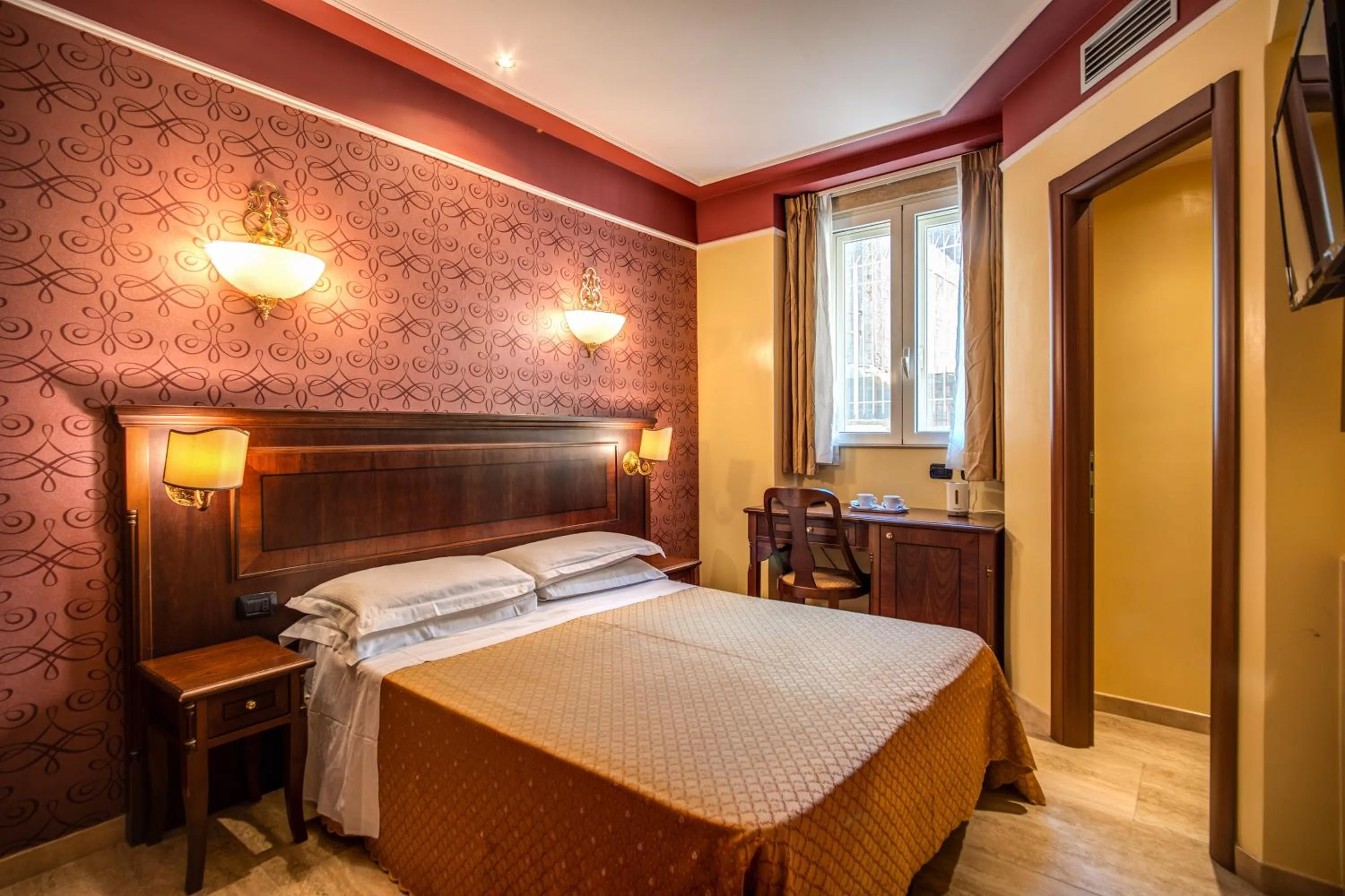 Bed in Hotel Aurelius