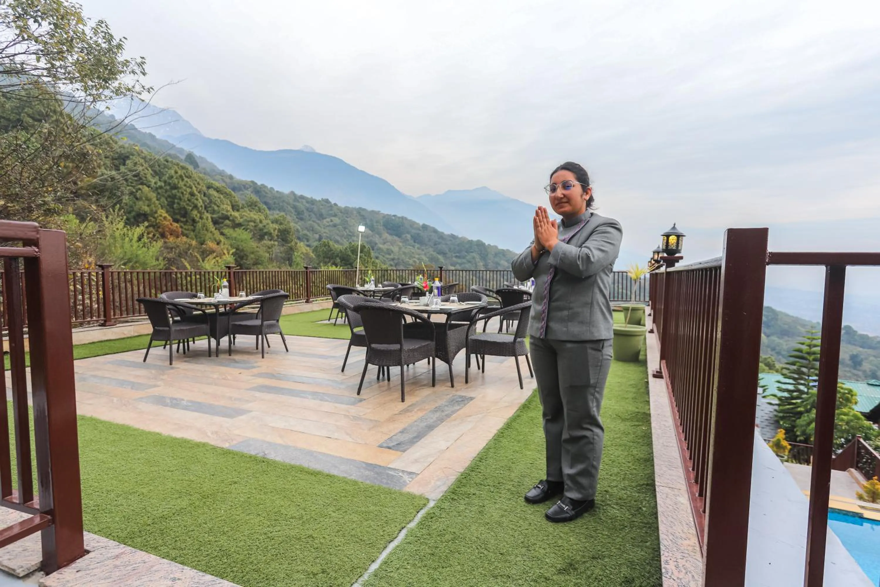 Balcony/Terrace in Regenta Resort Exotica Dharamshala on Hilltop