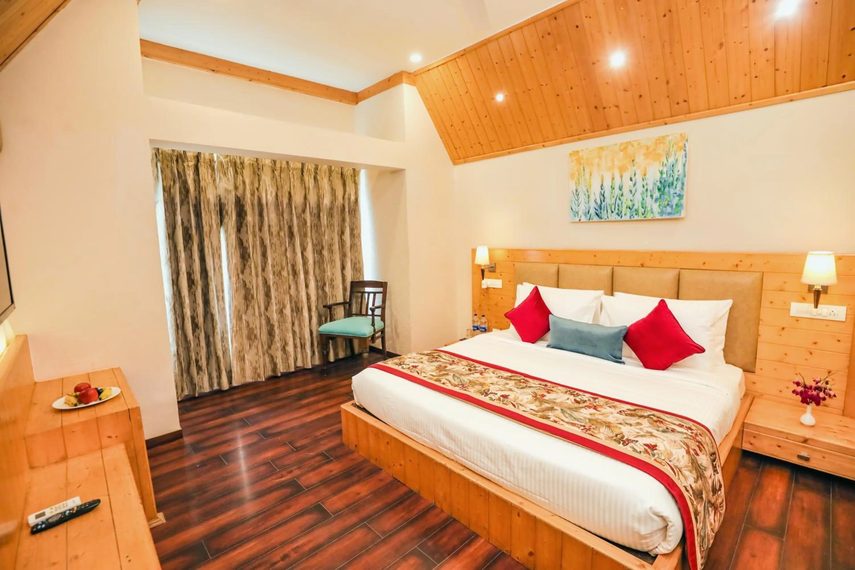 Bed in Regenta Resort Exotica Dharamshala on Hilltop