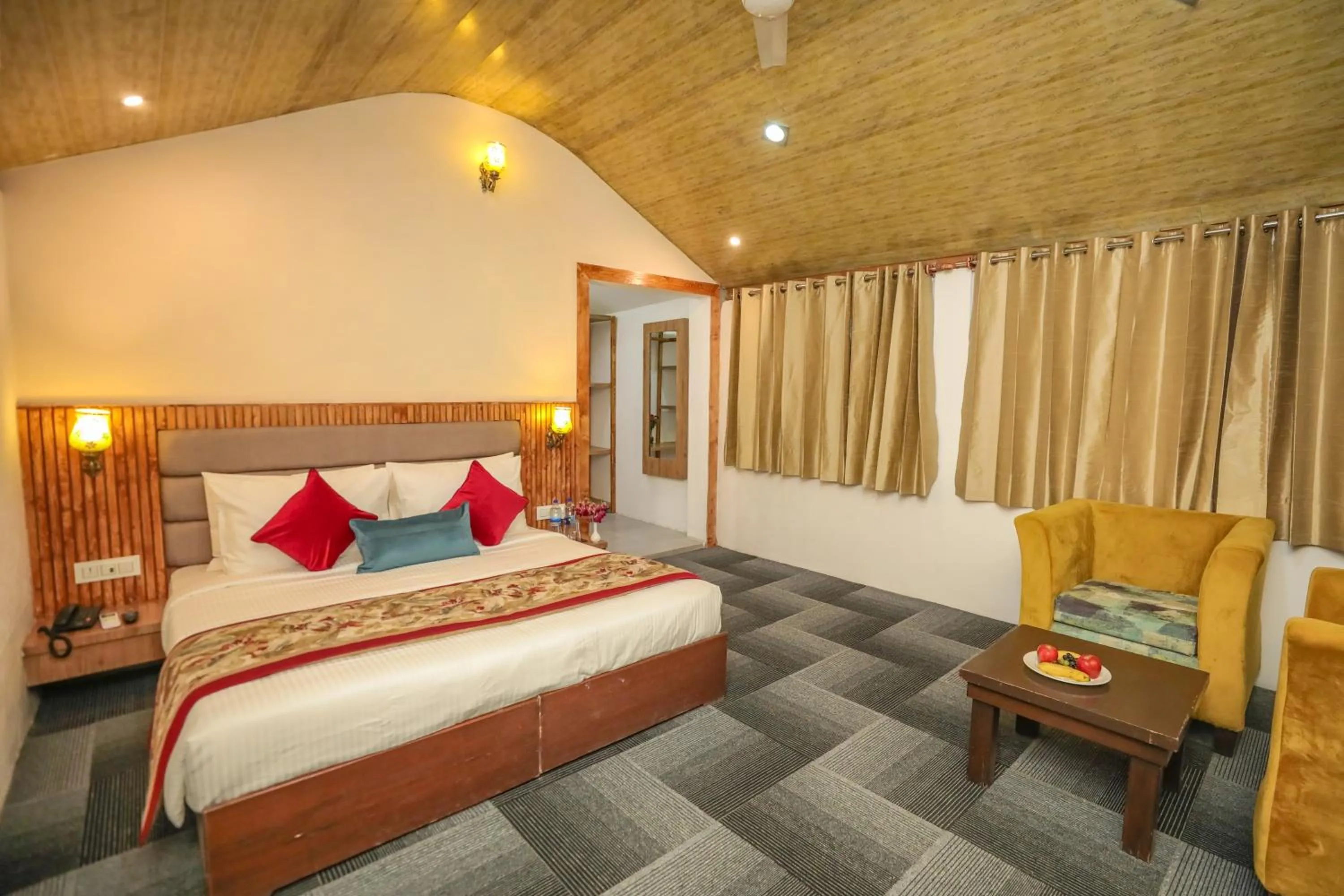 Photo of the whole room, Bed in Regenta Resort Exotica Dharamshala on Hilltop