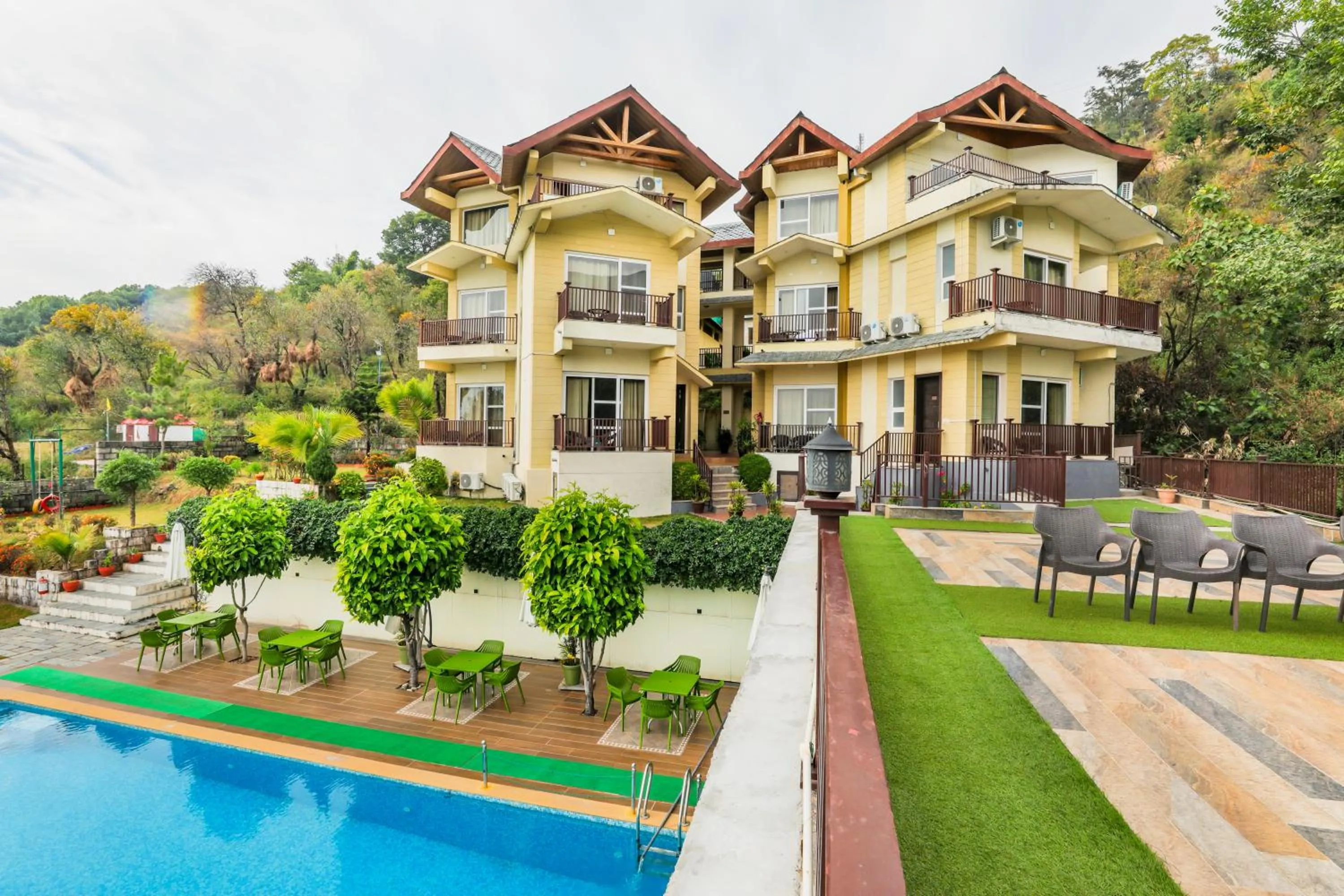 Property building in Regenta Resort Exotica Dharamshala on Hilltop