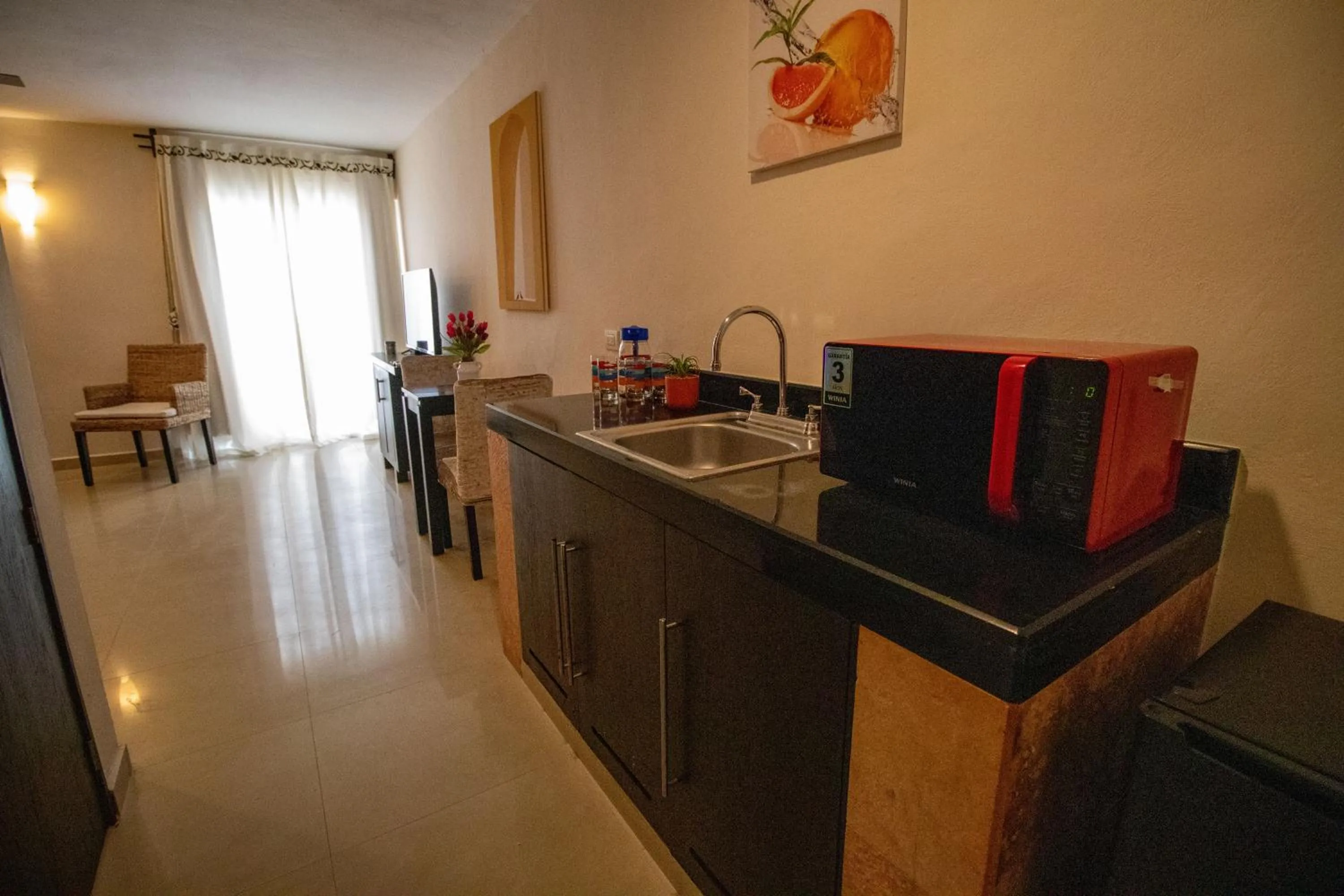 Kitchen or kitchenette in Hotel Villas Segovia Playa del Carmen