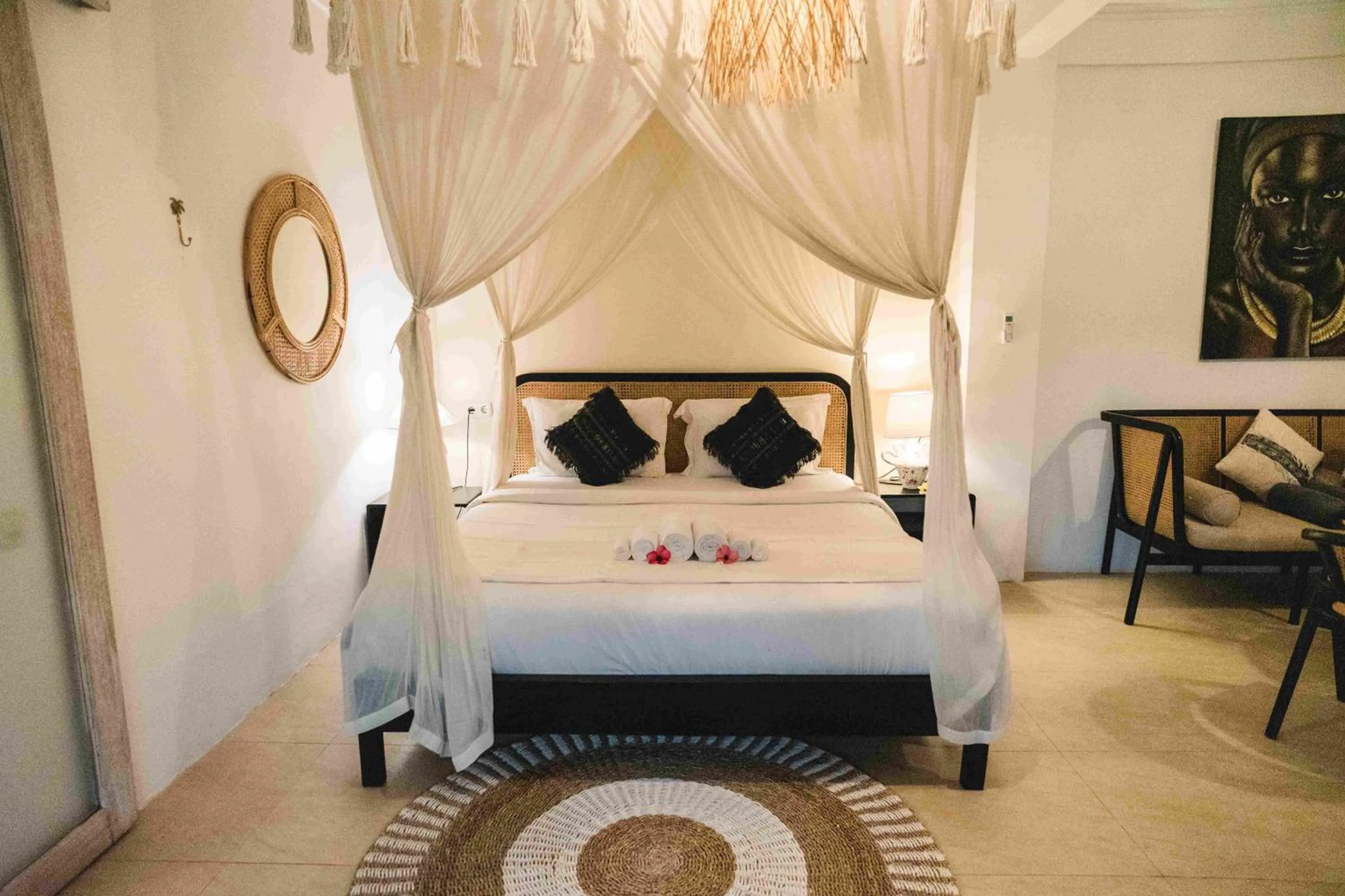 Bedroom, Bed in Hot Stone Club Ubud