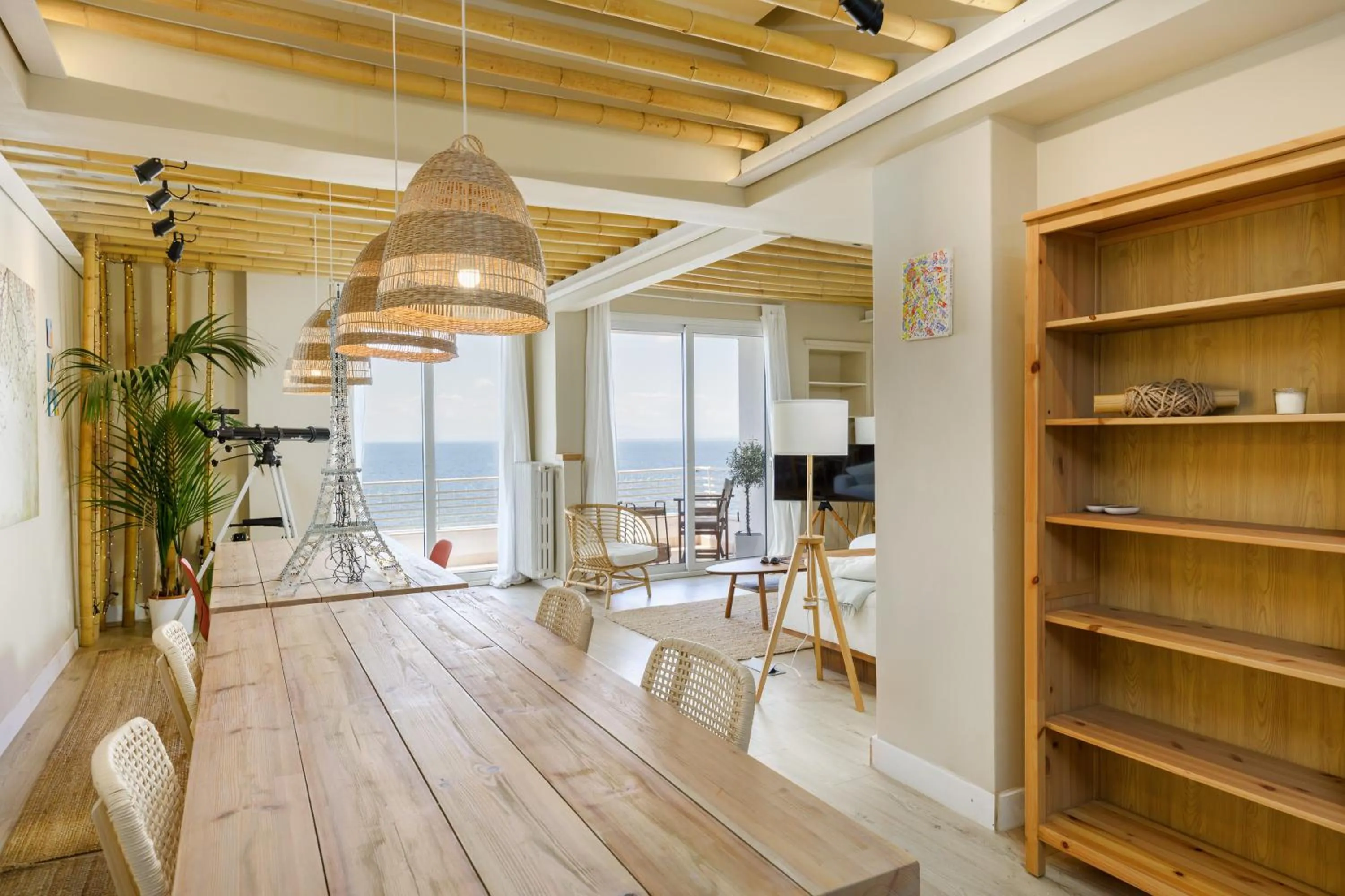 Dining area in Infinity & Beyond by halu! - Seafront apartments