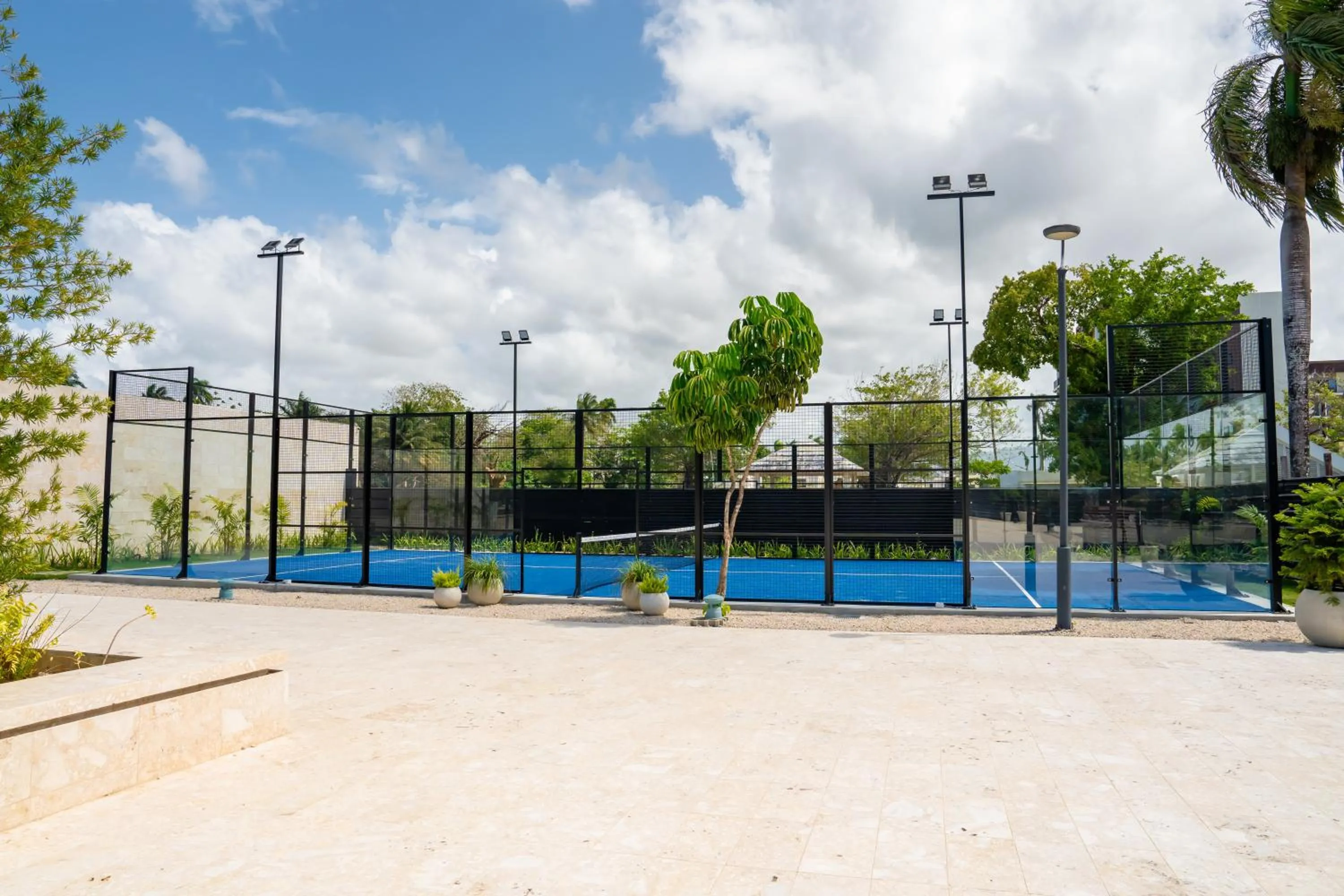 Tennis court in Xeliter Green One Playa Dorada