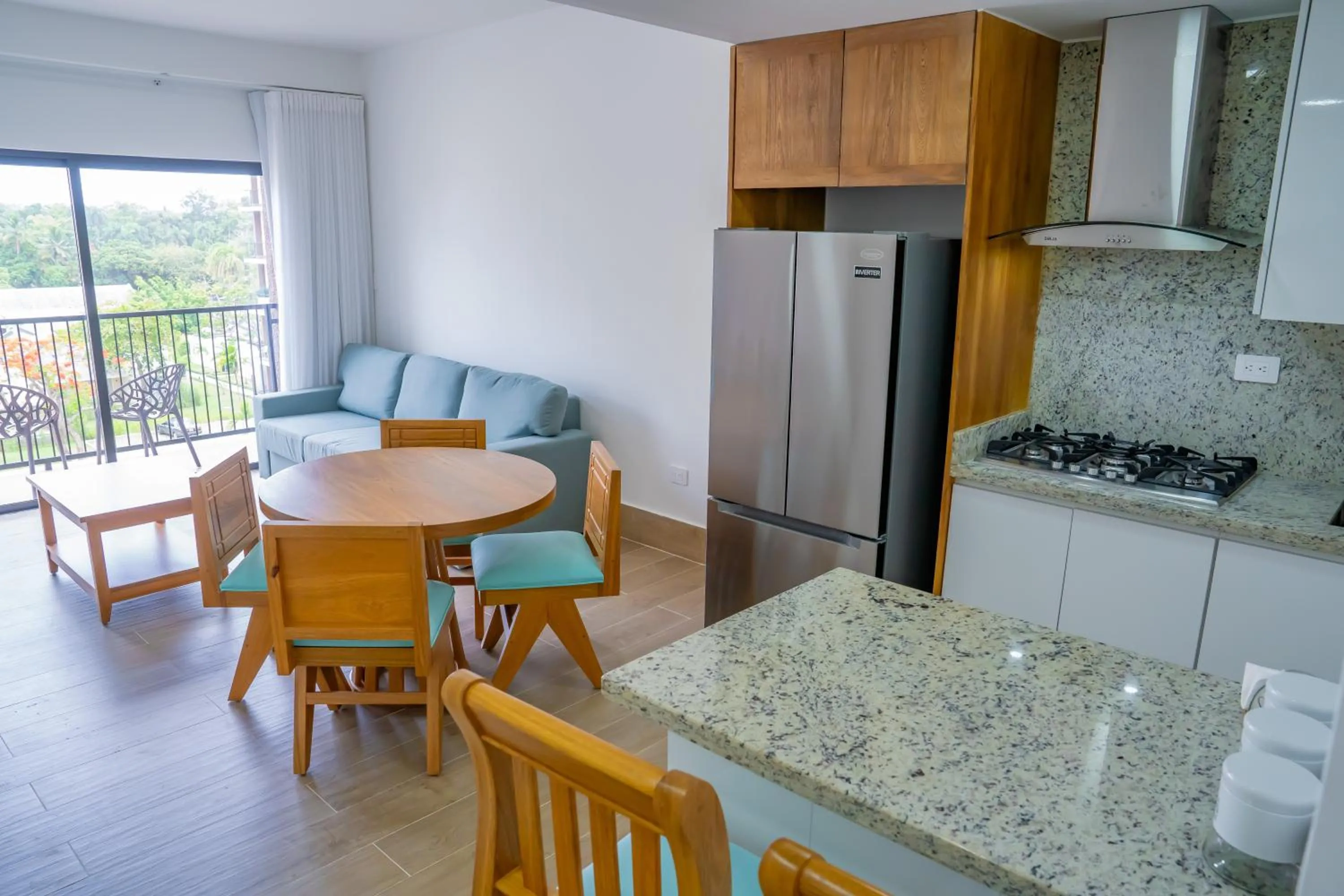 Kitchen or kitchenette in Xeliter Green One Playa Dorada