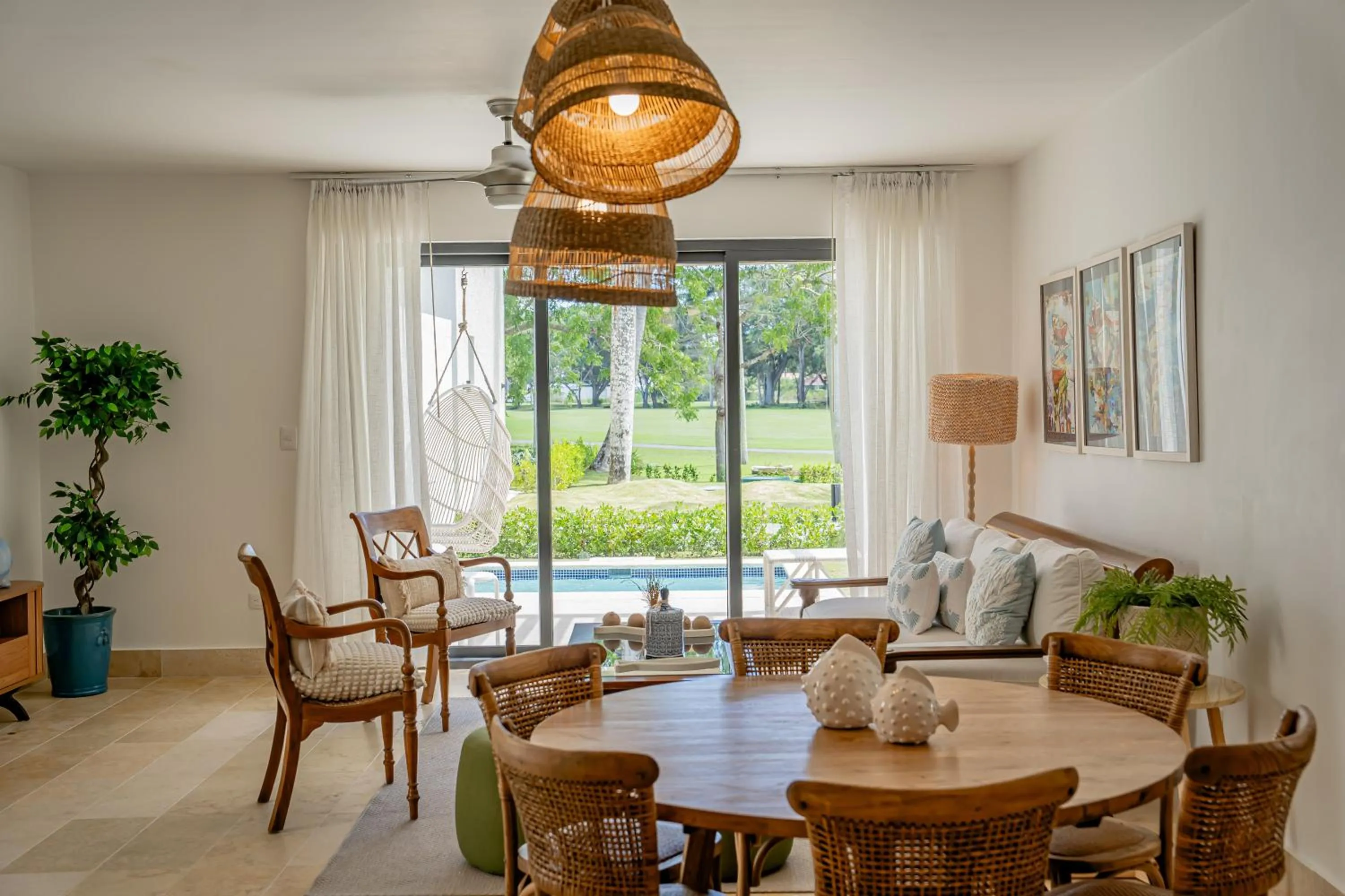 Living room in Xeliter Green One Playa Dorada