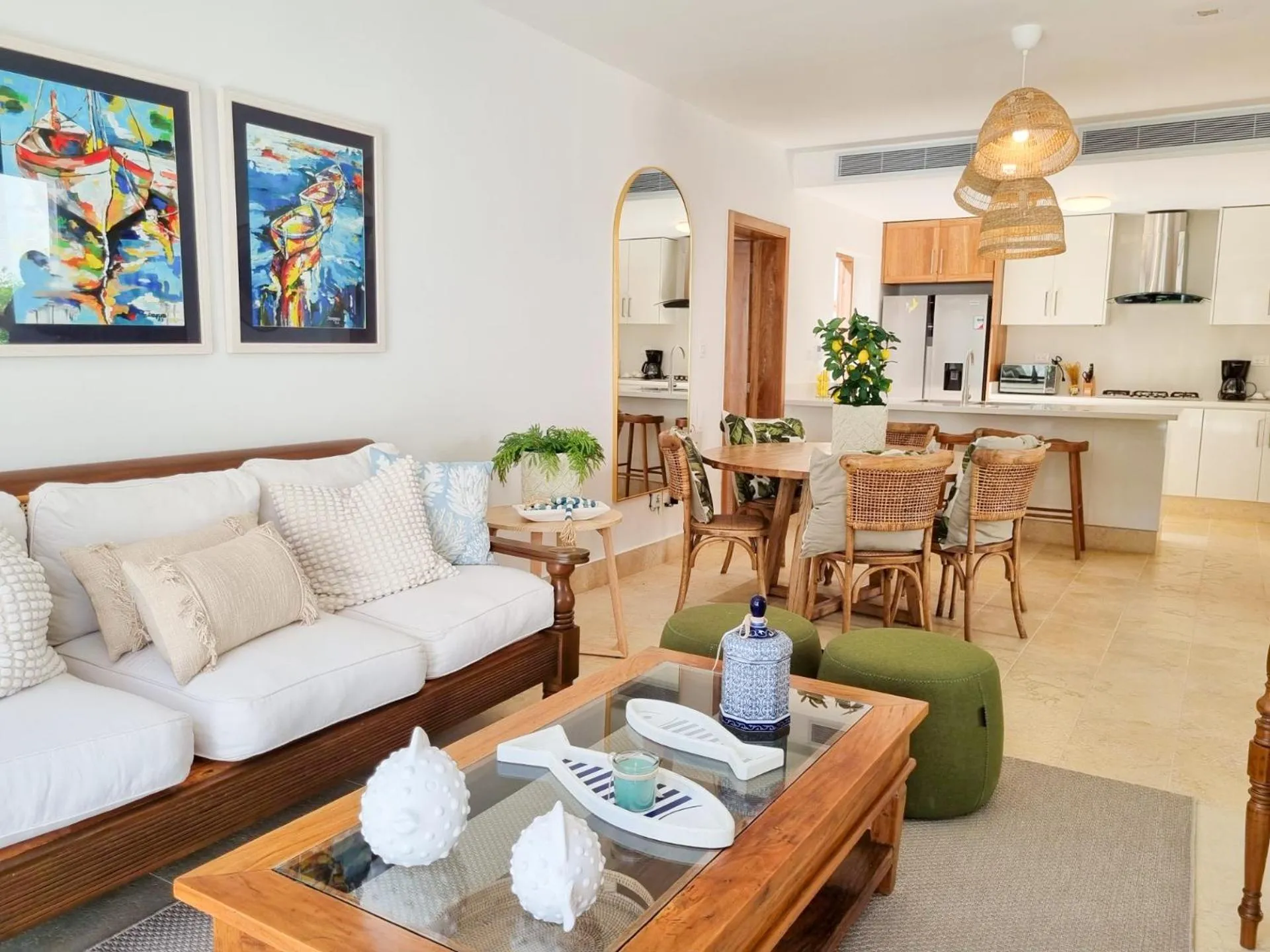 Living room in Xeliter Green One Playa Dorada