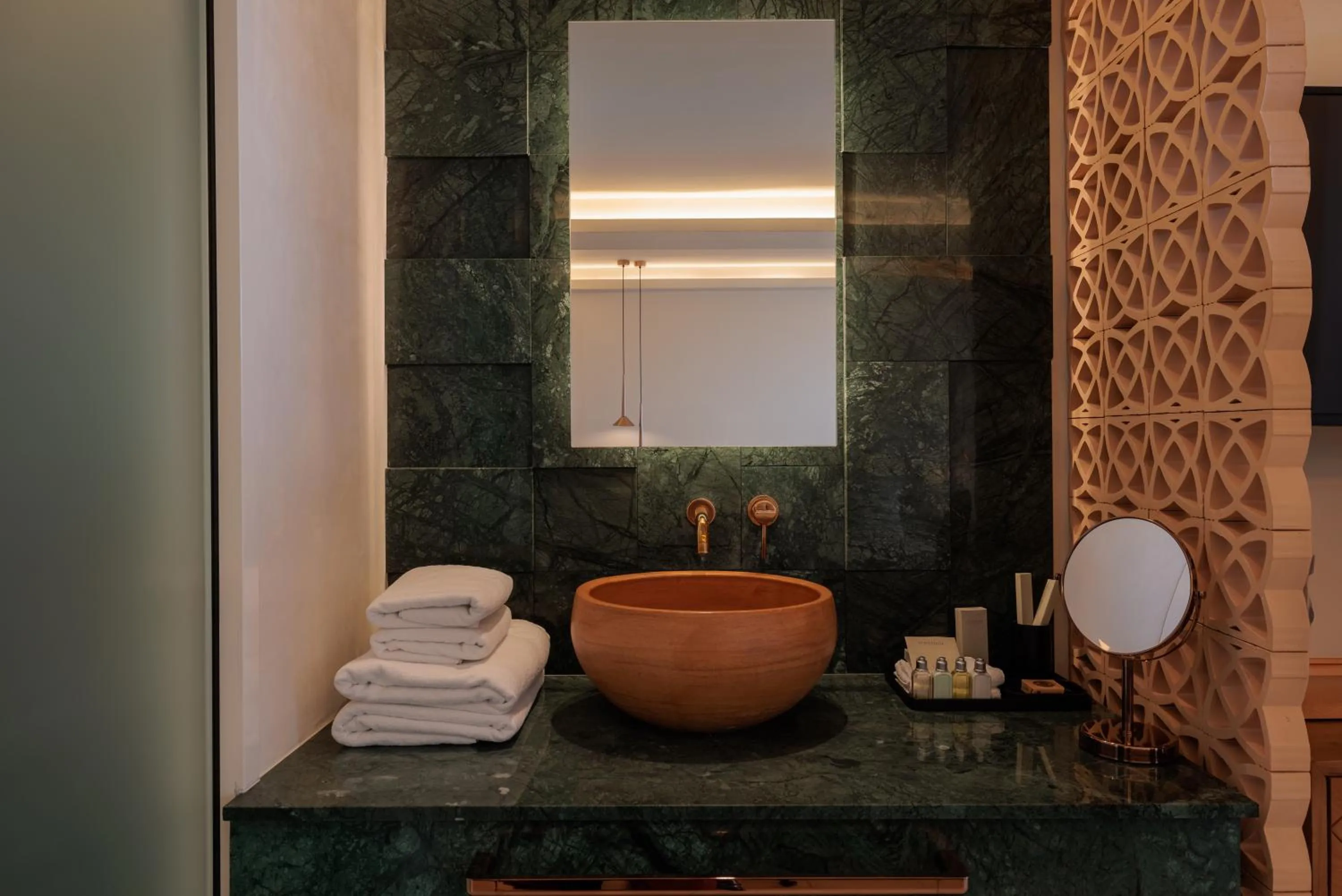 Bathroom in Asty Mykonos Hotel & Spa - World of One Hotel Group