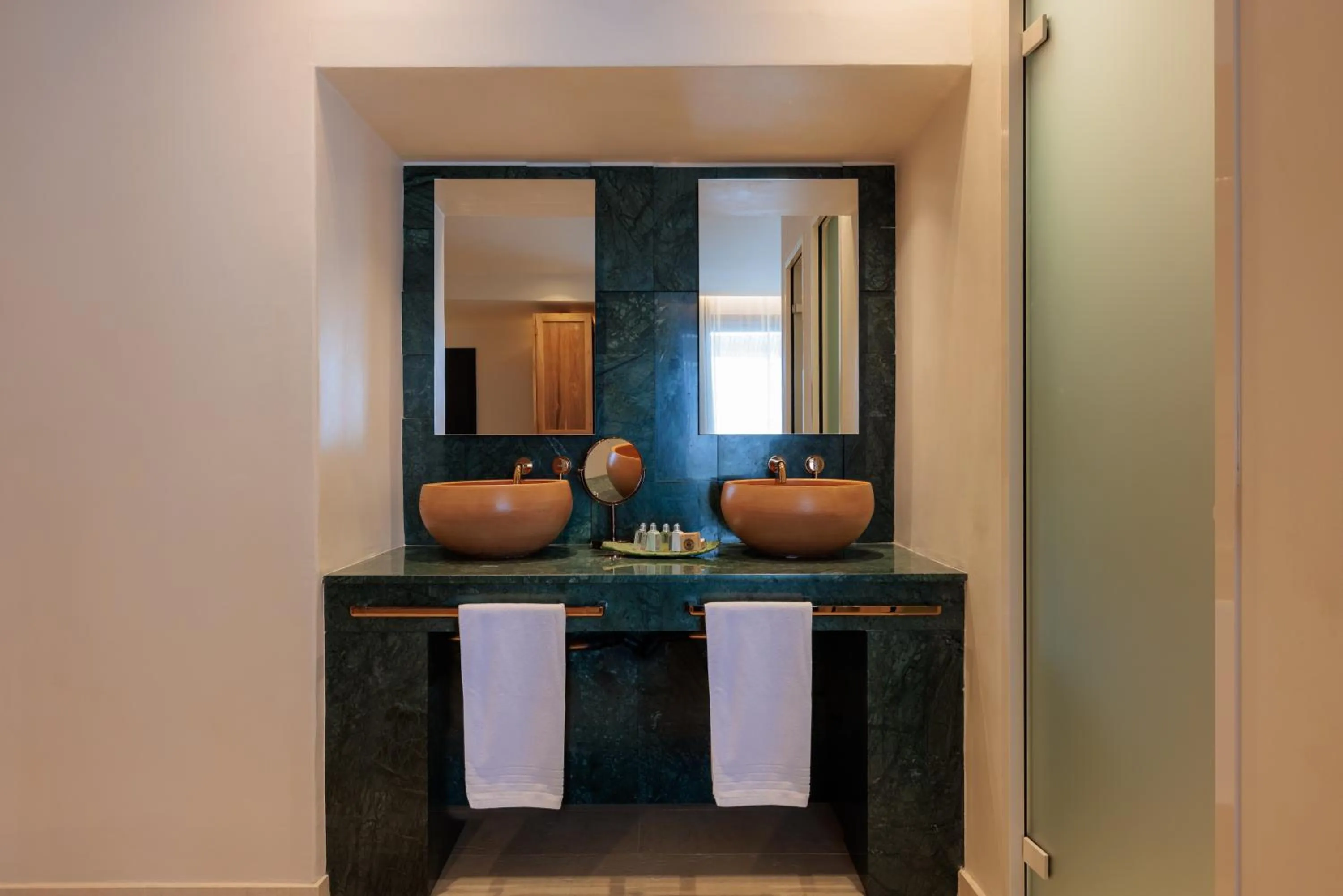 Bathroom in Asty Mykonos Hotel & Spa - World of One Hotel Group