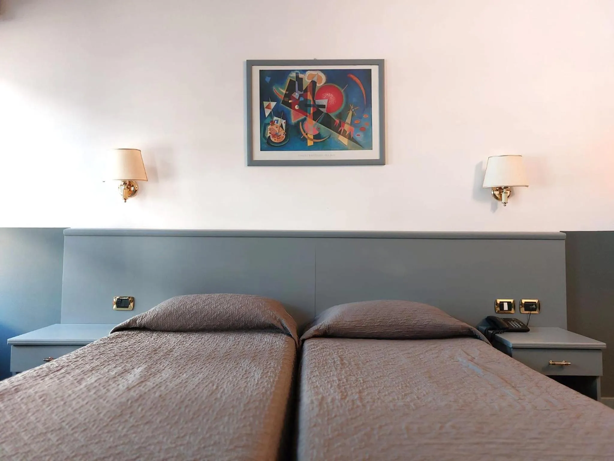 Bed in Hotel Vitruvio