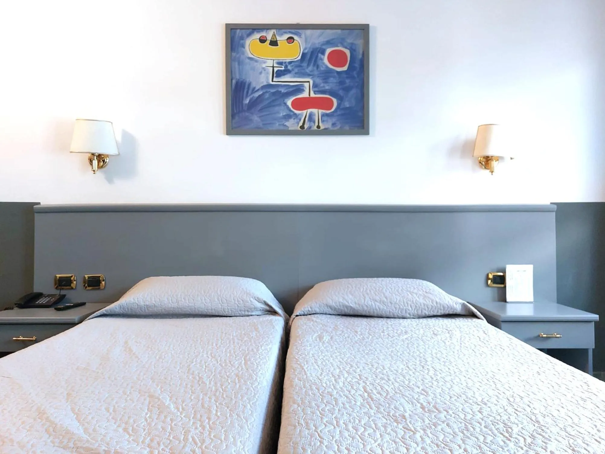 Bed in Hotel Vitruvio