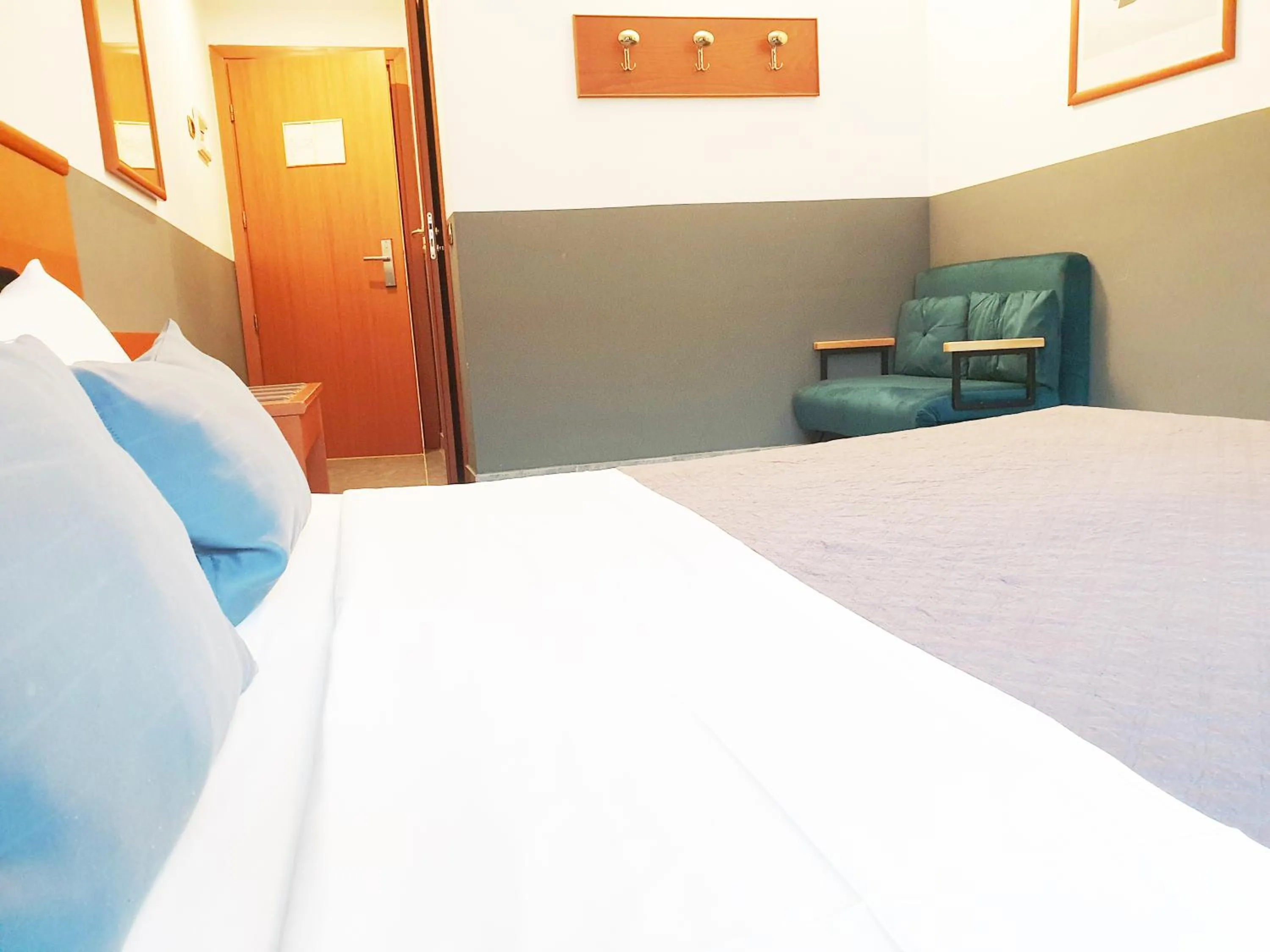 Bed in Hotel Vitruvio