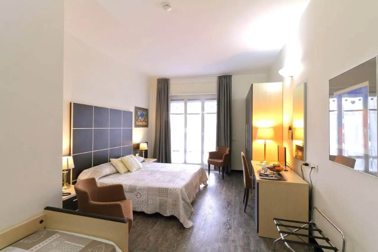 Bed in Hotel Vitruvio