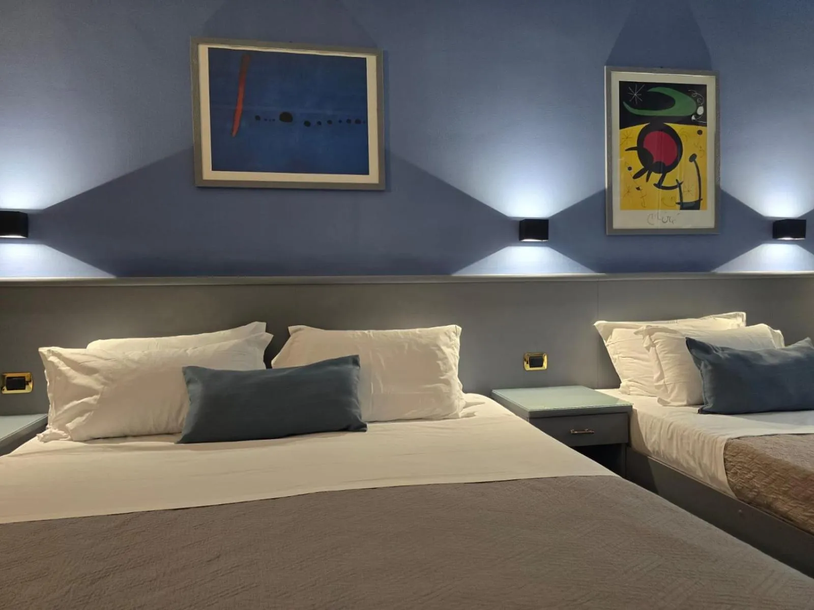 Bed in Hotel Vitruvio