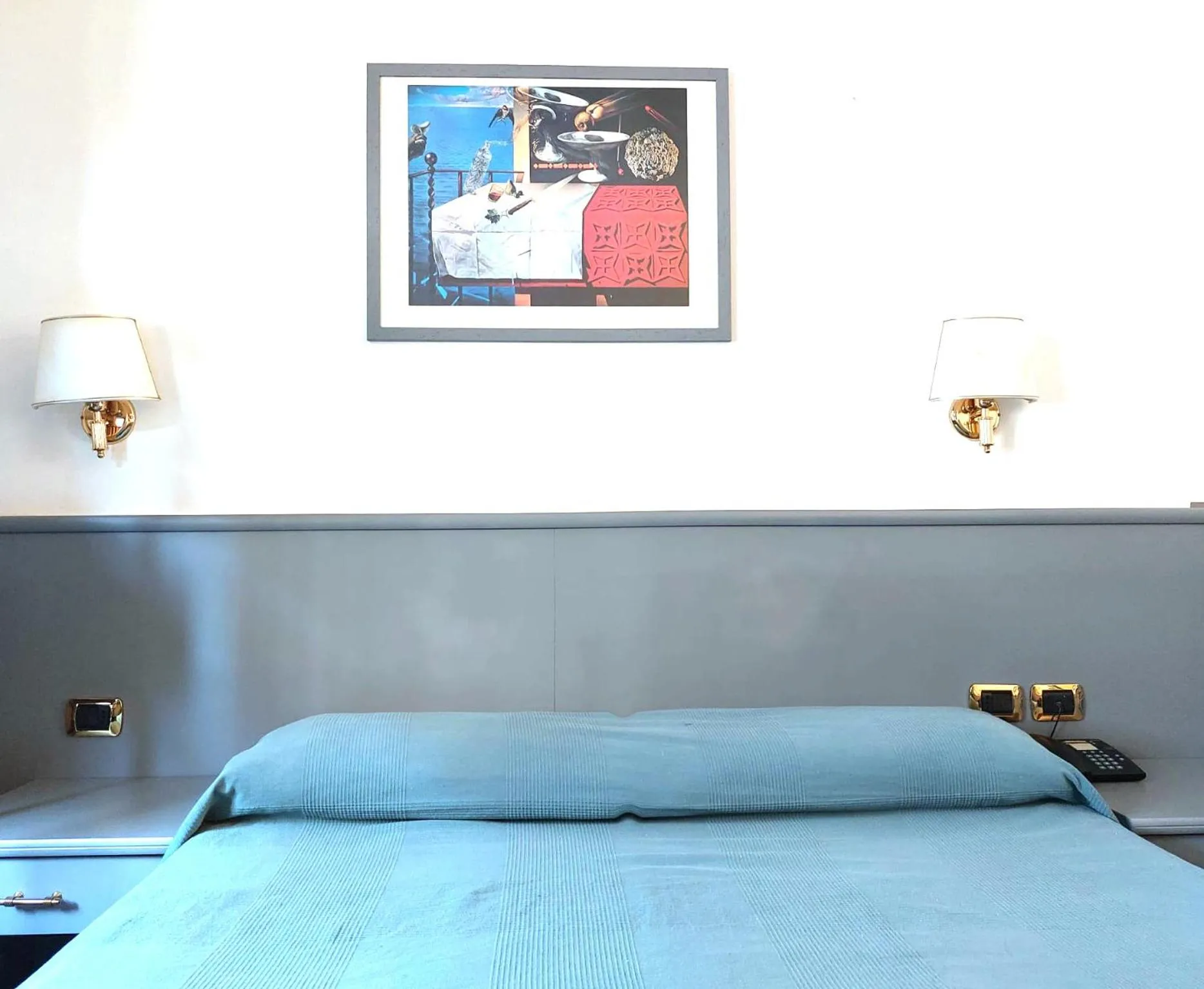 Bed in Hotel Vitruvio