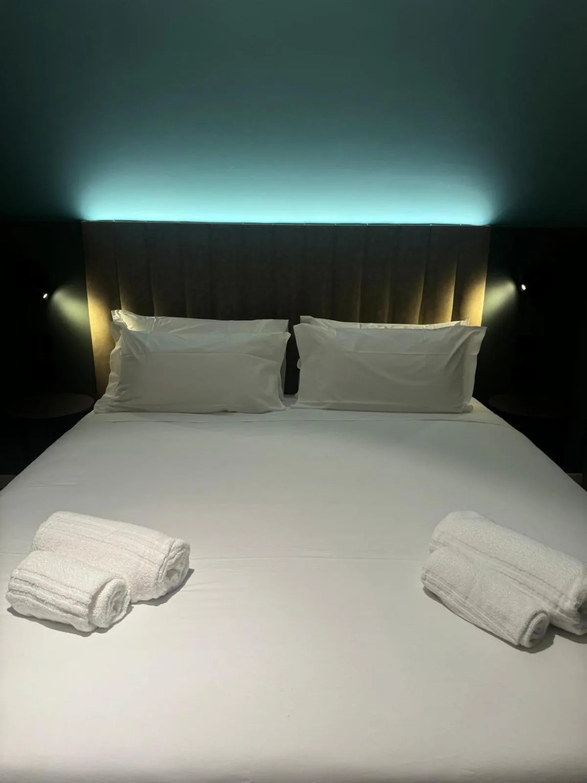 Bed in Hotel Vitruvio