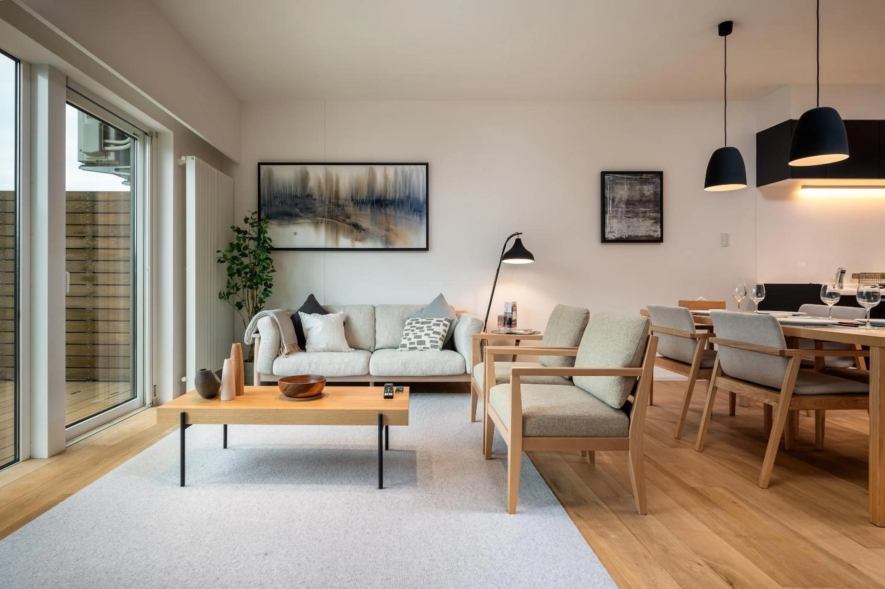 Living room in Kaku Place by H2 Life