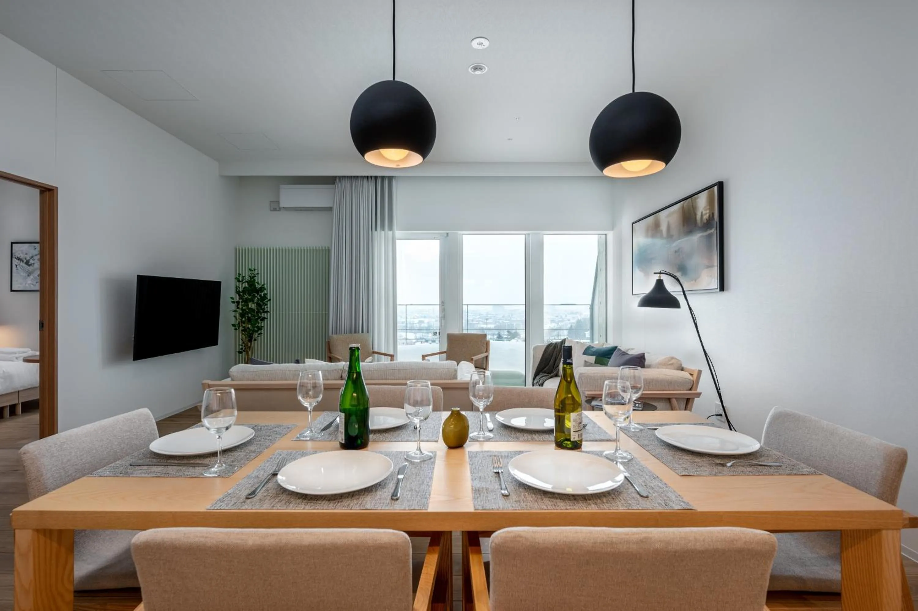 Living room in Kaku Place by H2 Life