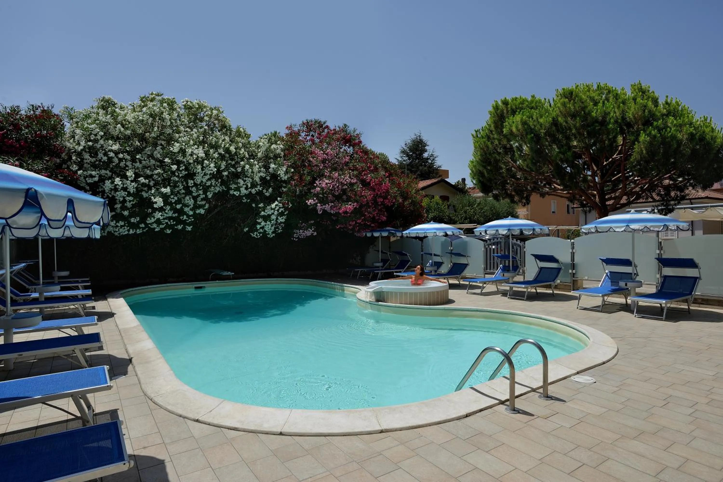 Pool view in Hotel Gaston