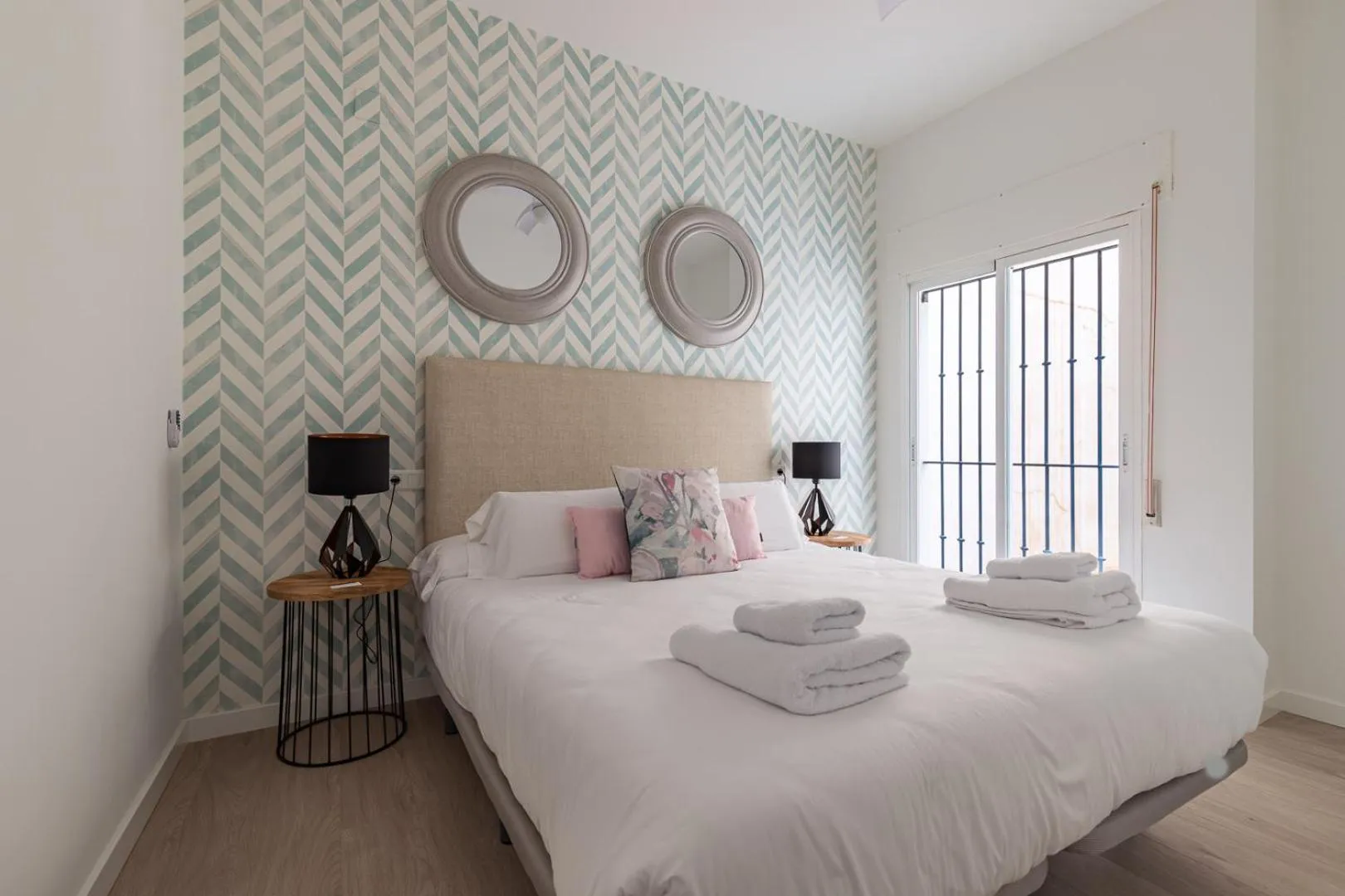 Bedroom, Bed in Thyssen Boutique Apartments by Caleta Homes