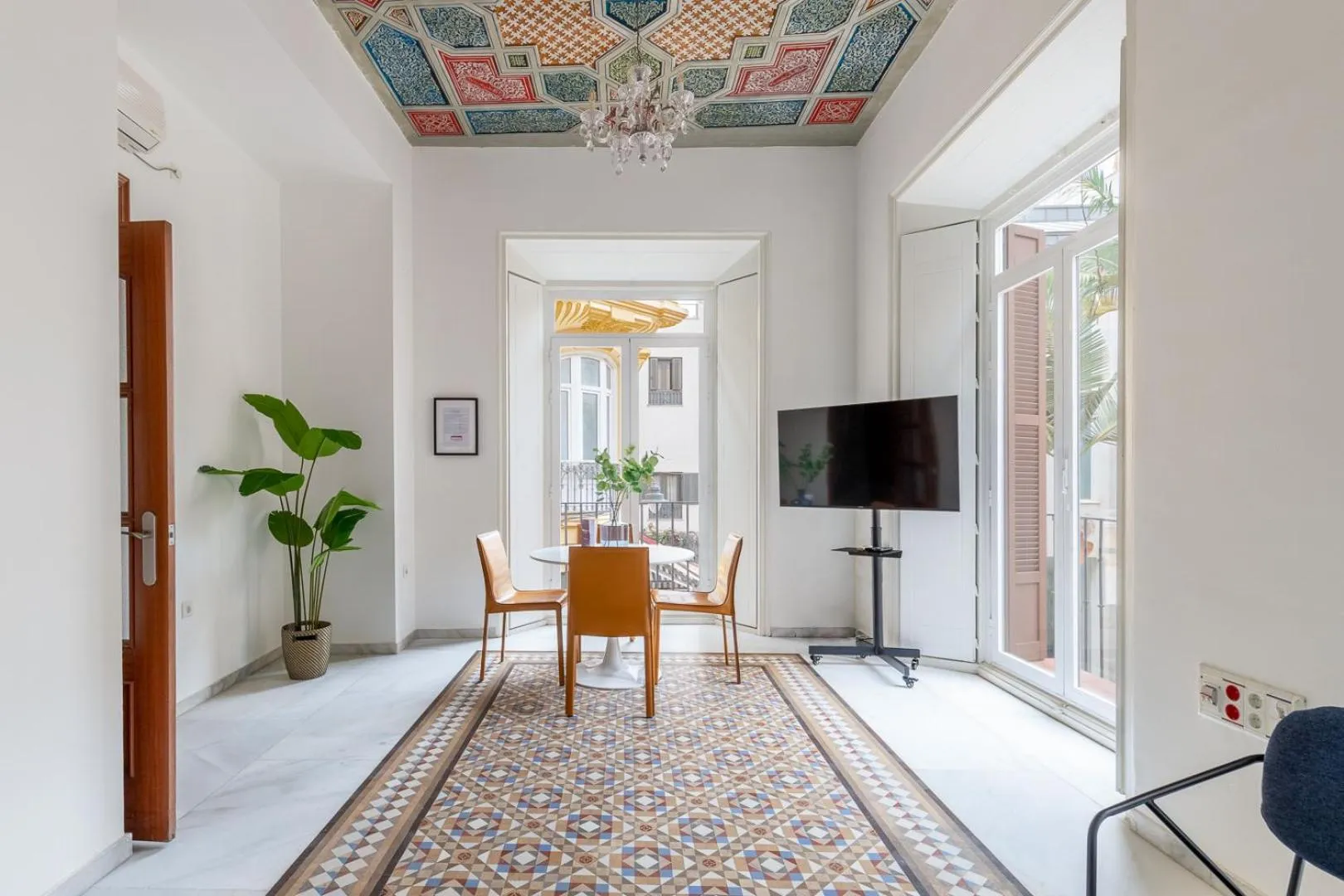 TV and multimedia in Thyssen Boutique Apartments by Caleta Homes