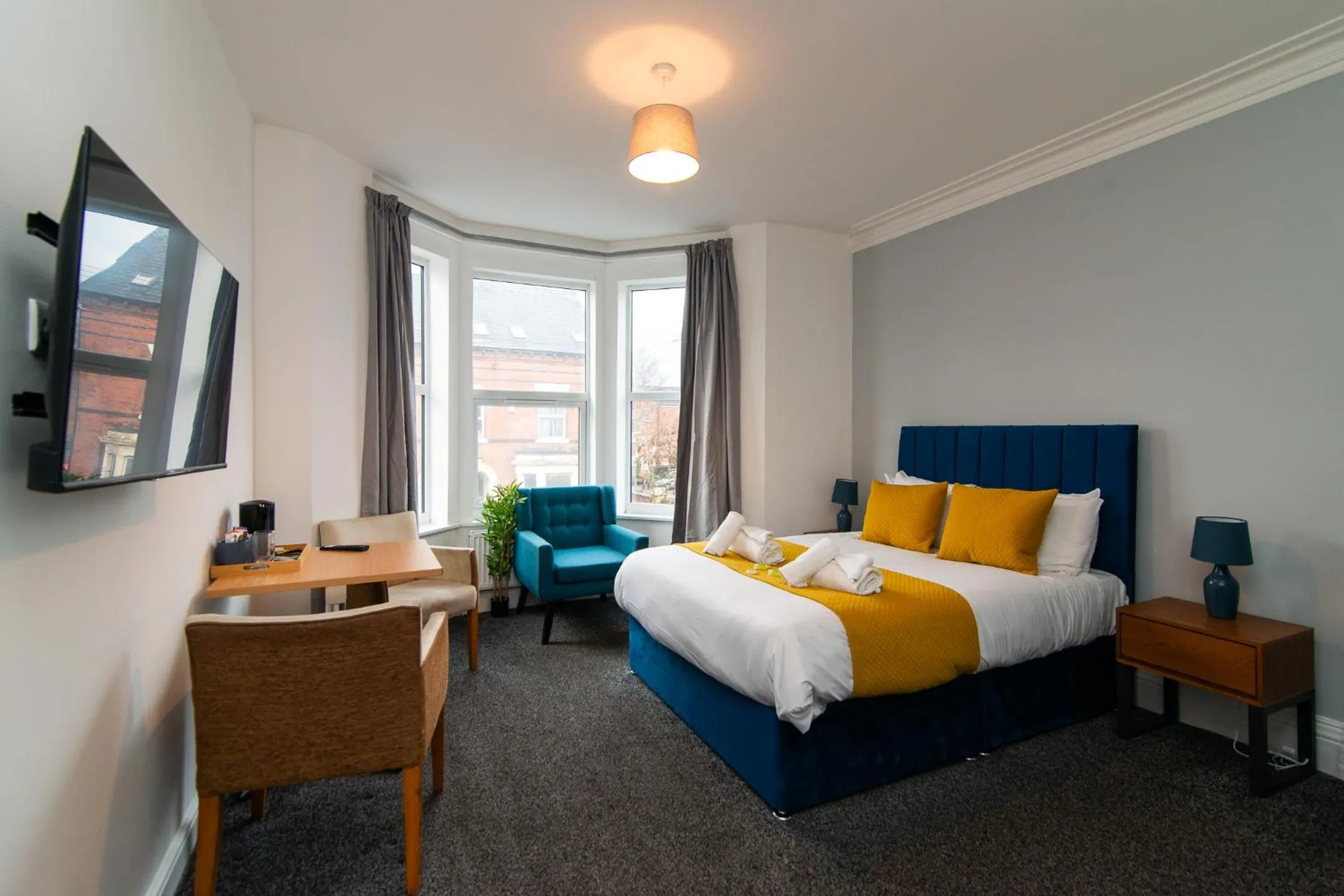 Bed in The Linden Leaf Rooms